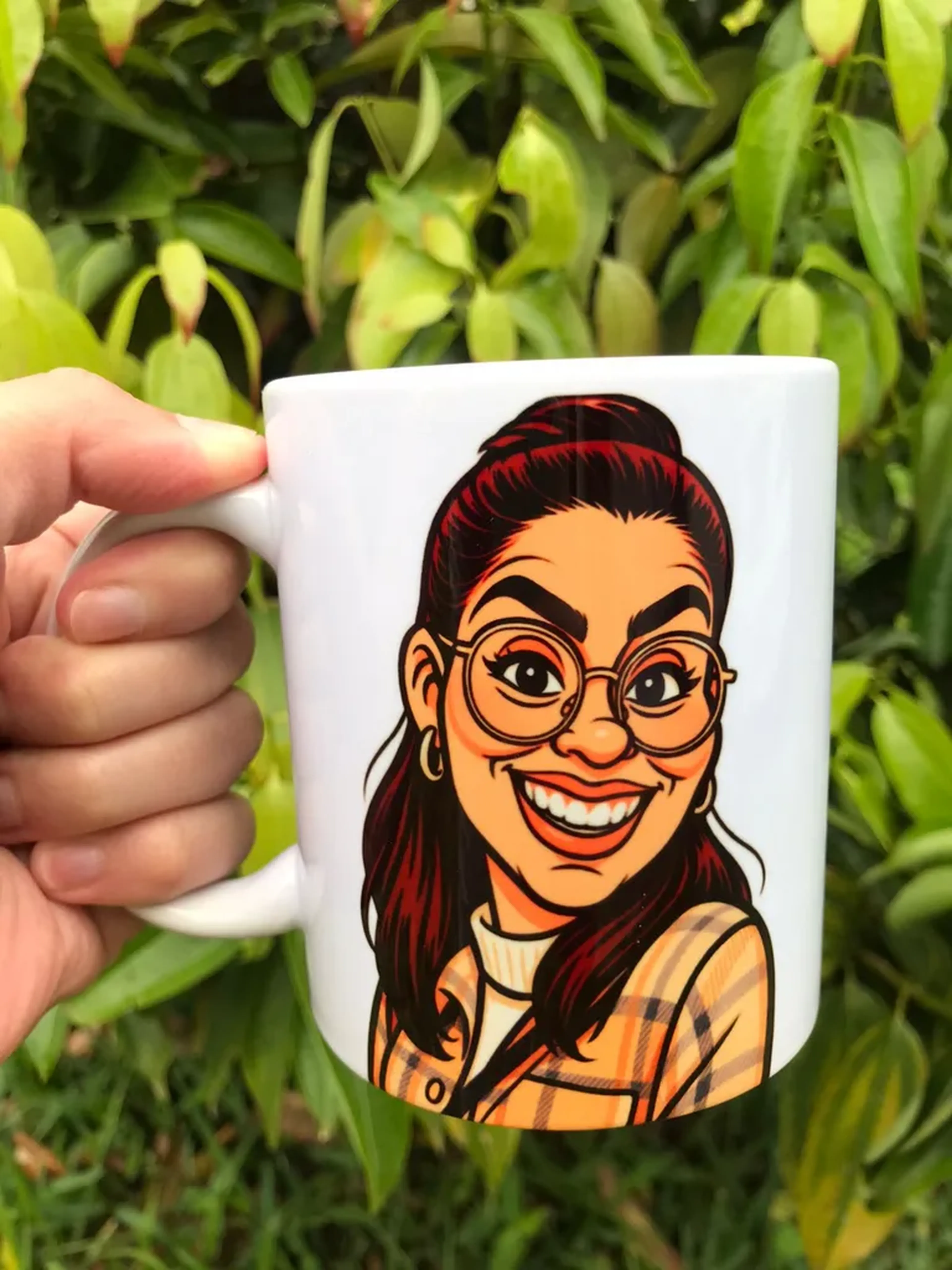 Caneca Clássica Com Caricatura imagem
