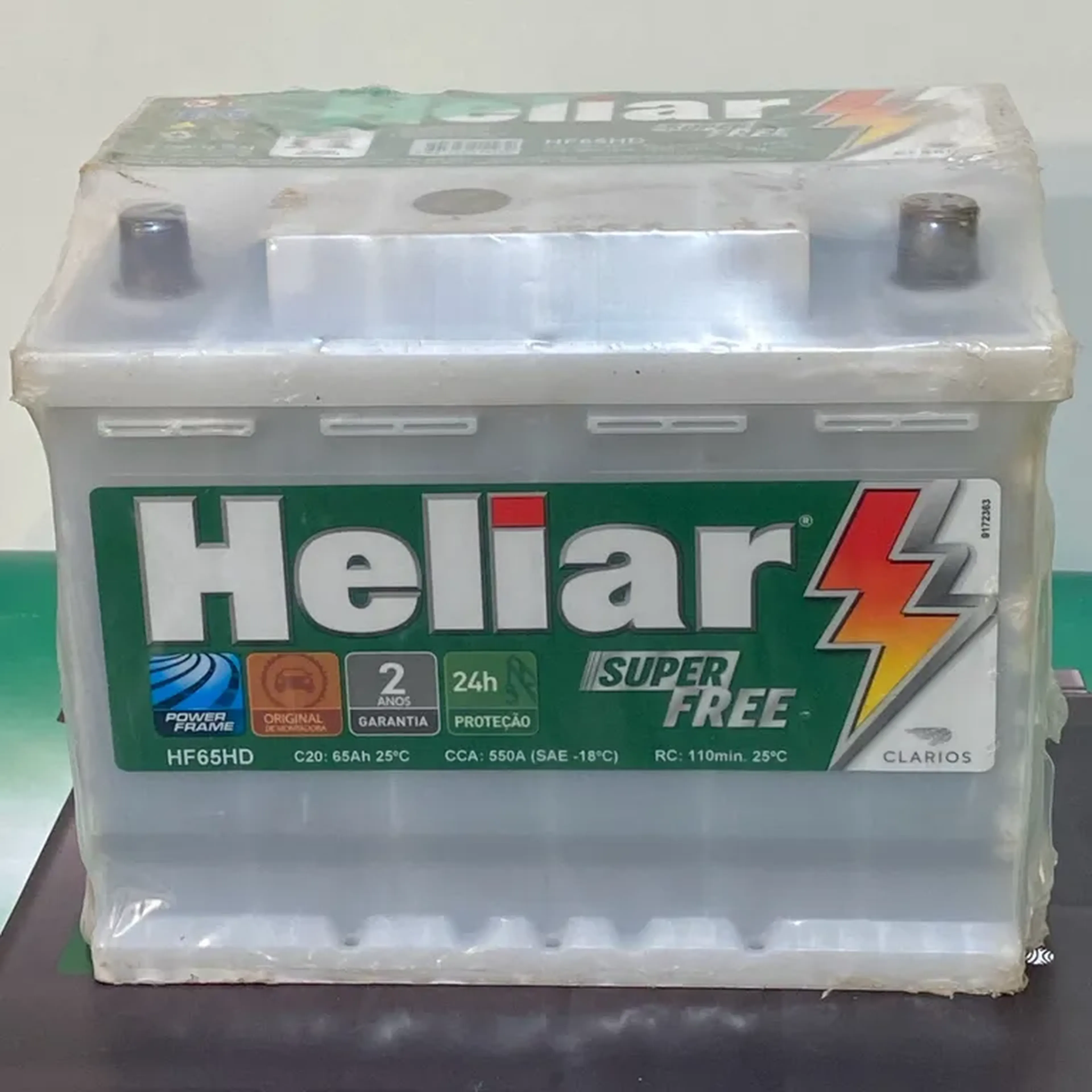 Heliar 12v 65Ah 550A - automotiva - Garantia 24 meses. imagem