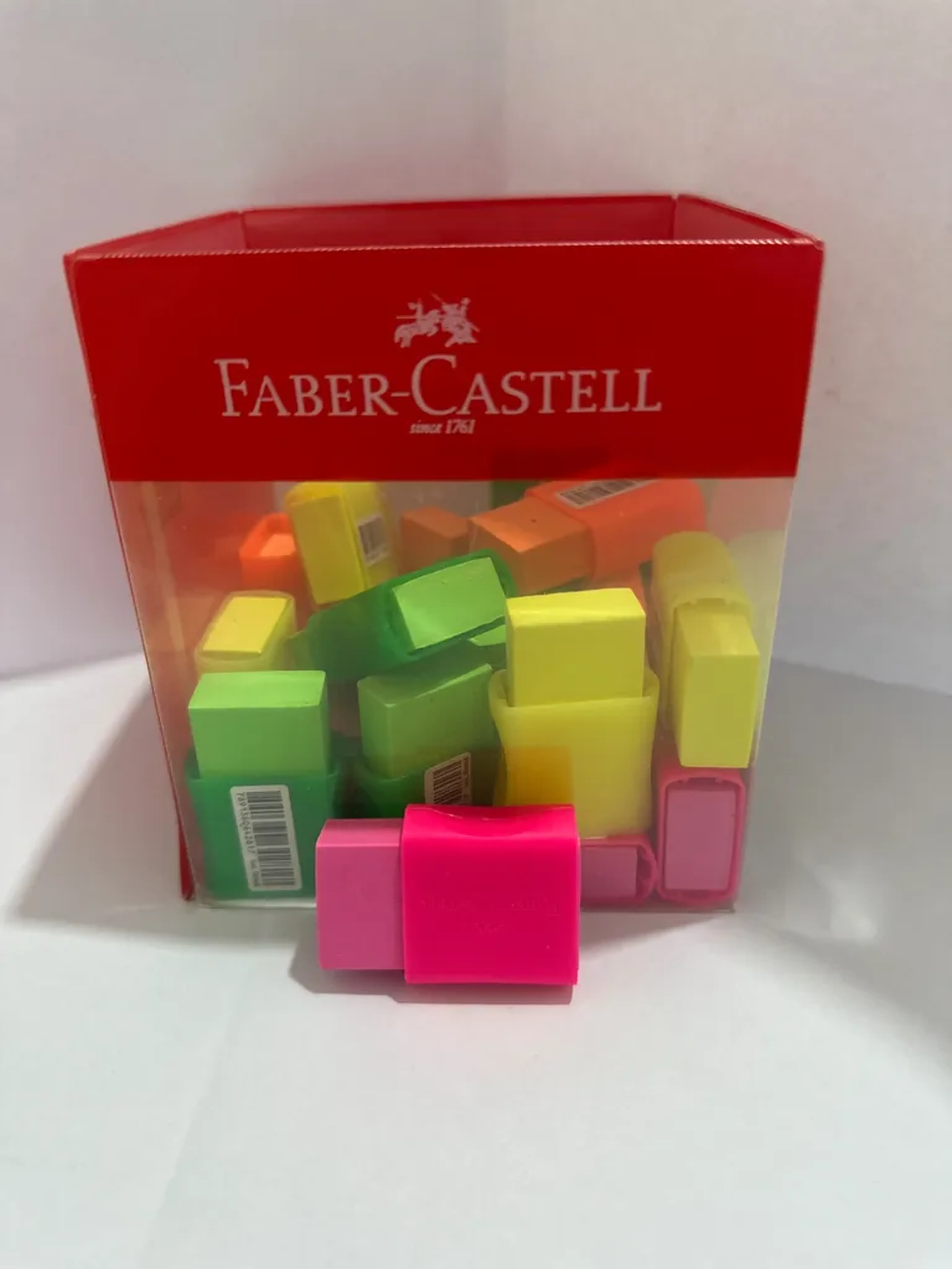 Borracha Faber-Castell FC Max Neon Rosa ( Venda Unitária) imagem