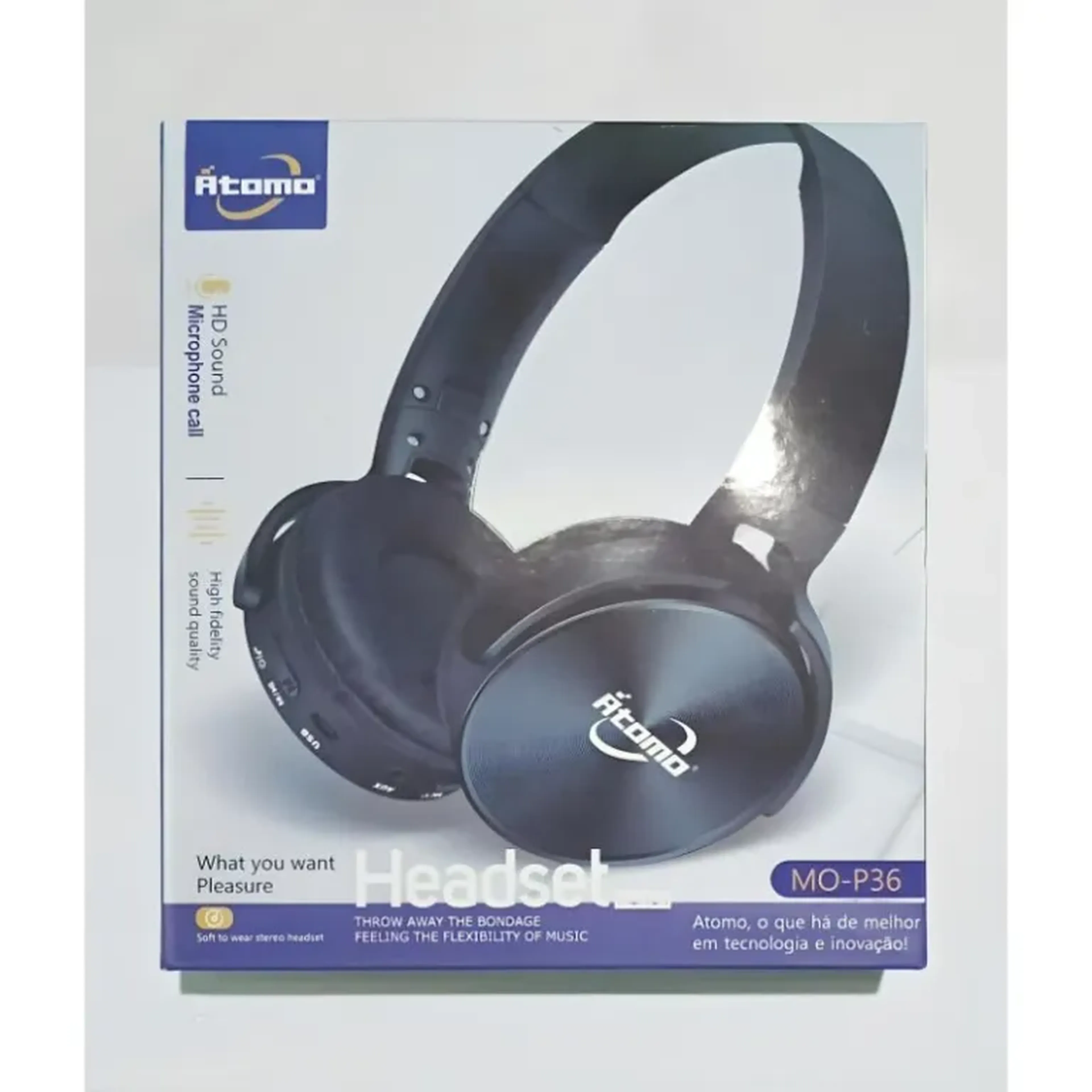 Fone de Ouvido Sem Fio P36 Wireless Radio Cartão Memoria imagem