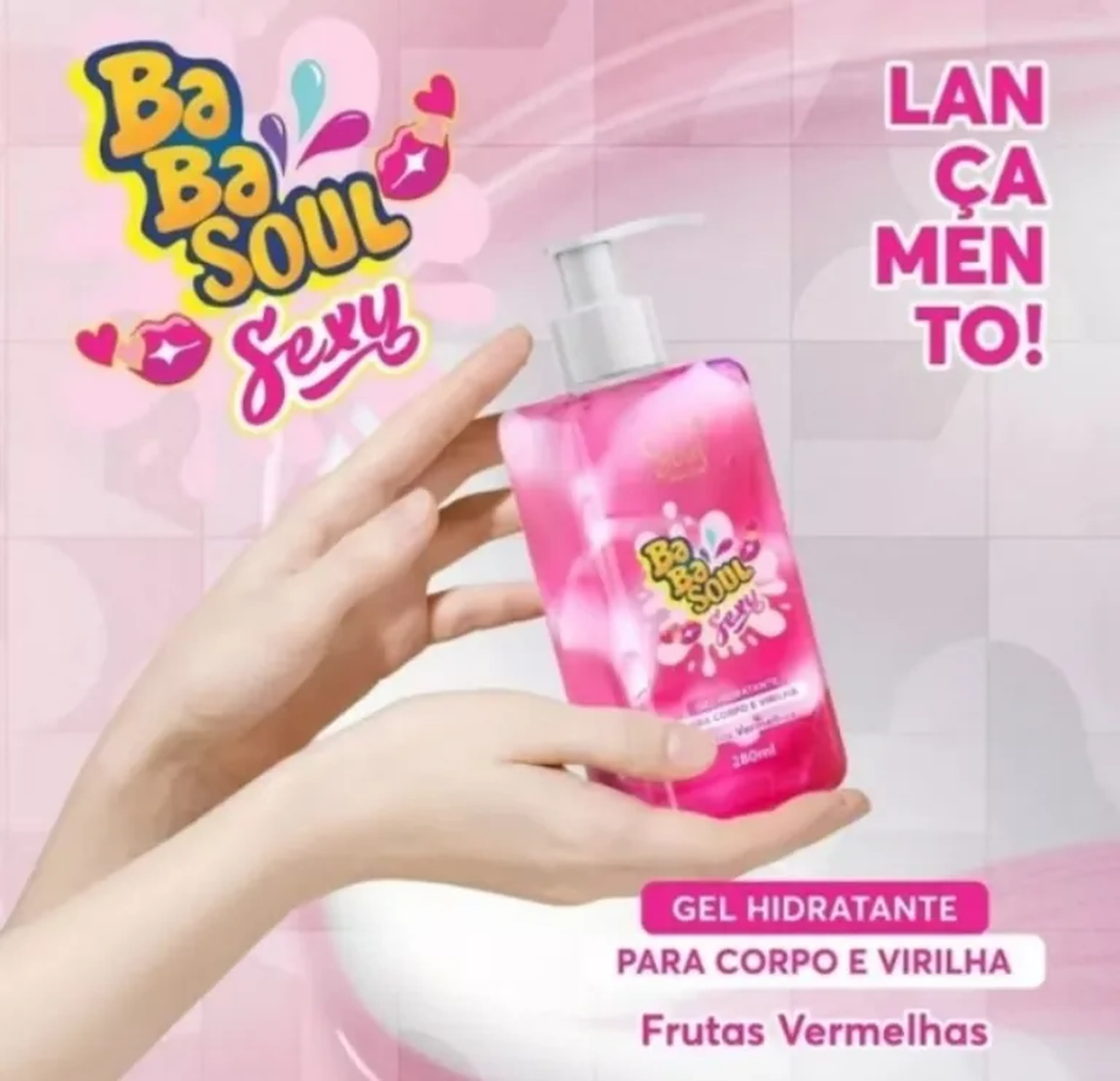 Gel Hidratante Babasoul Sexy Frutas Vermelhas 280ml imagem