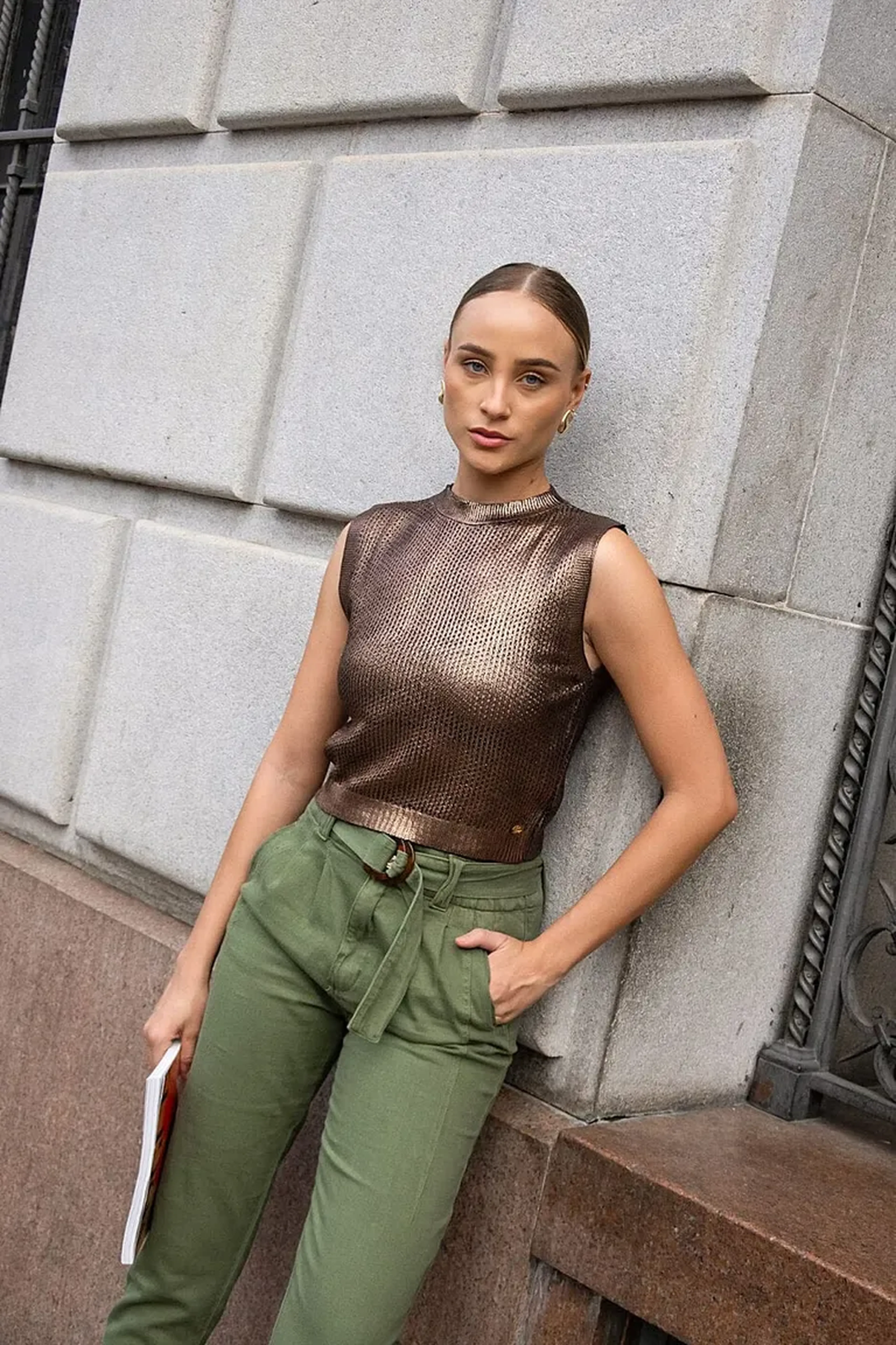 Blusa tricot foil imagem