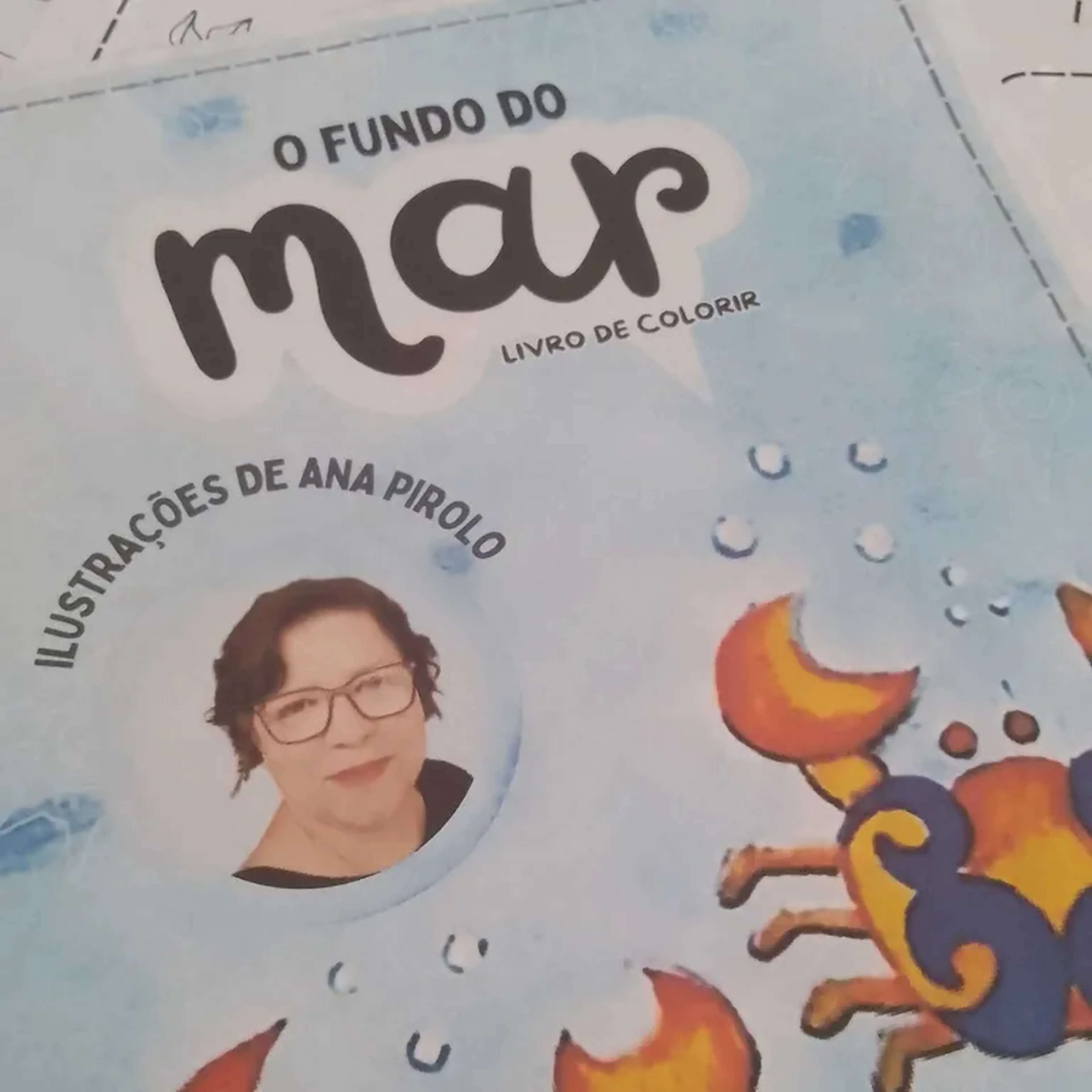 Livro de Colorir O Fundo do Mar + frete imagem