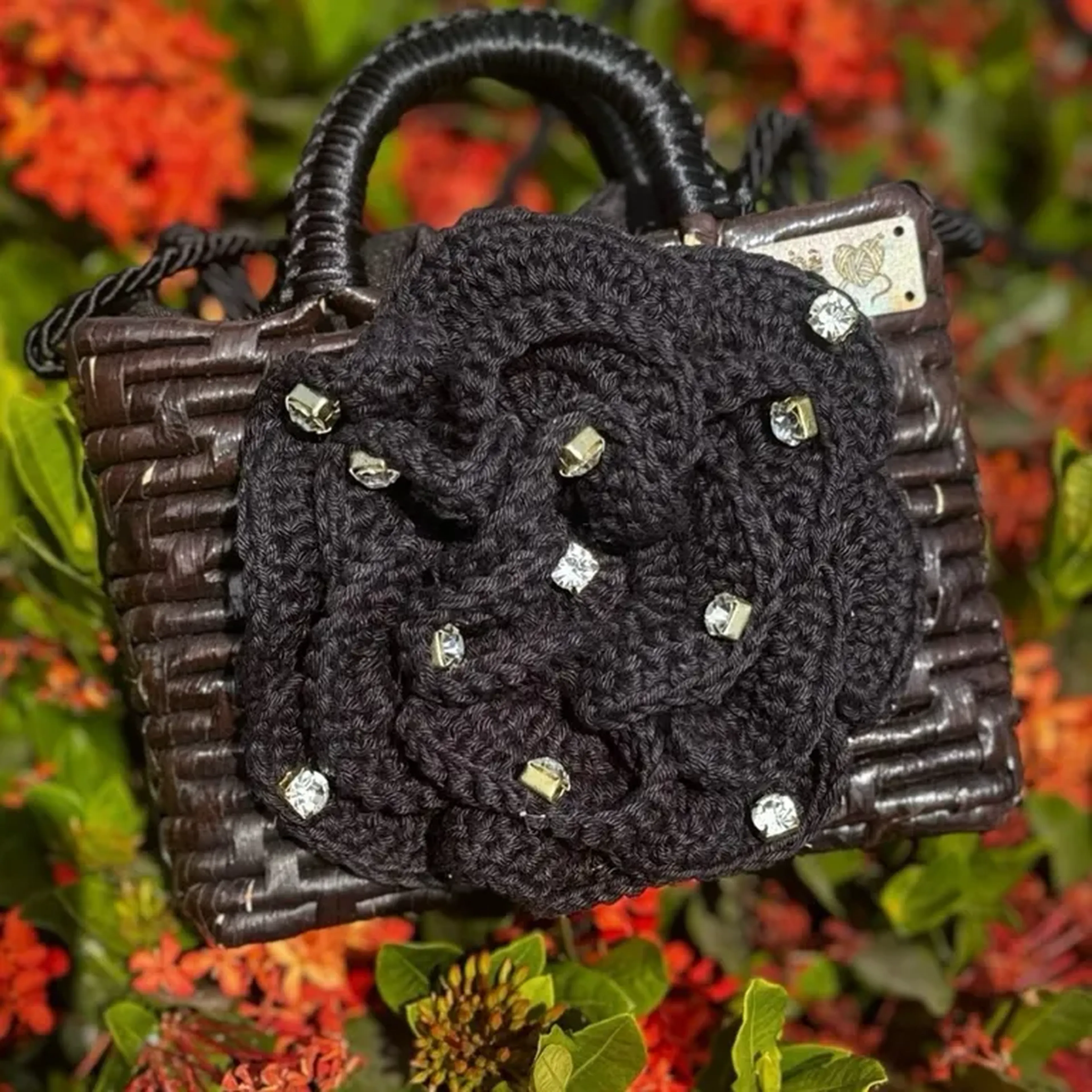 Bolsa Palha Flor imagem
