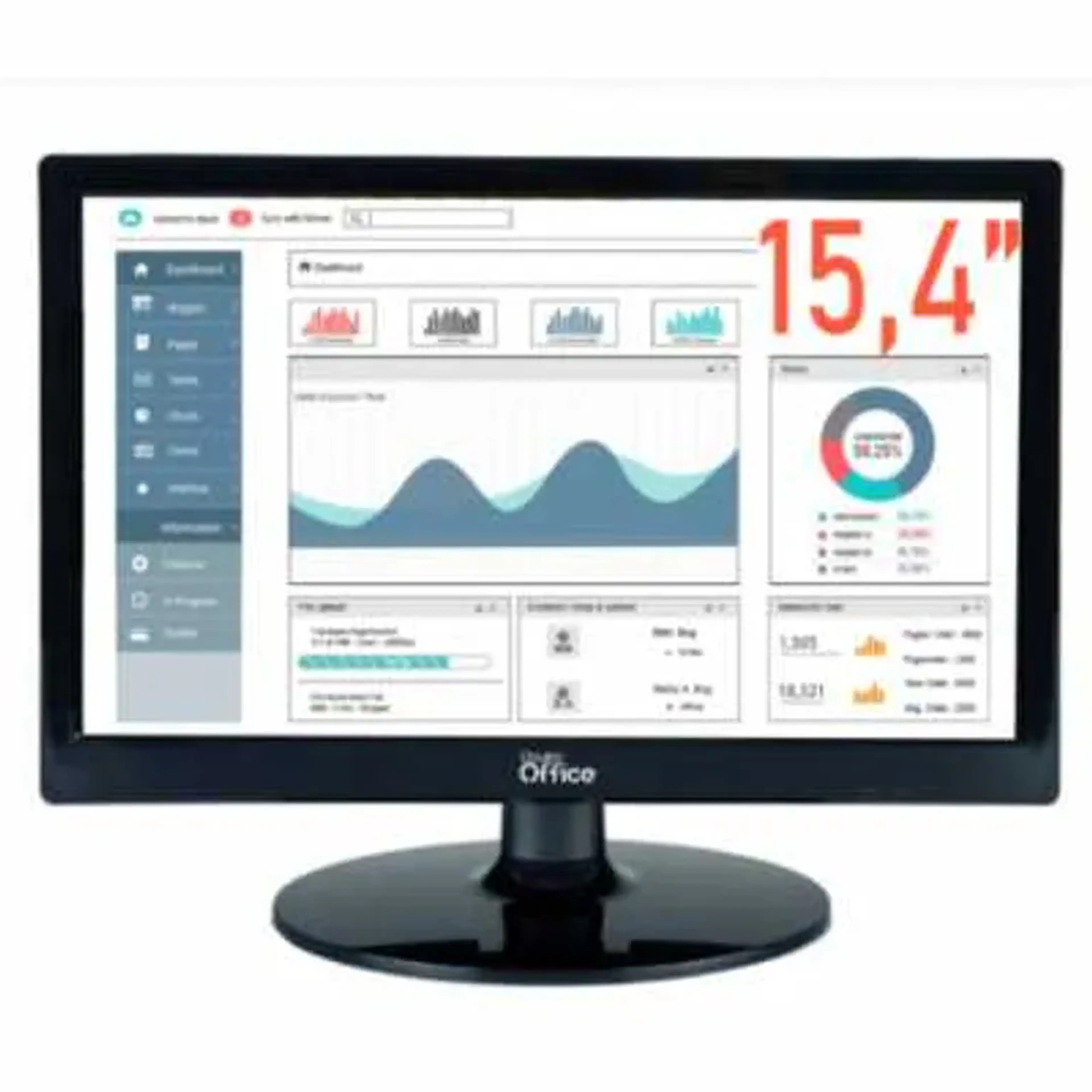 Monitor Dr. Office, 15.4 Pol, HD imagem