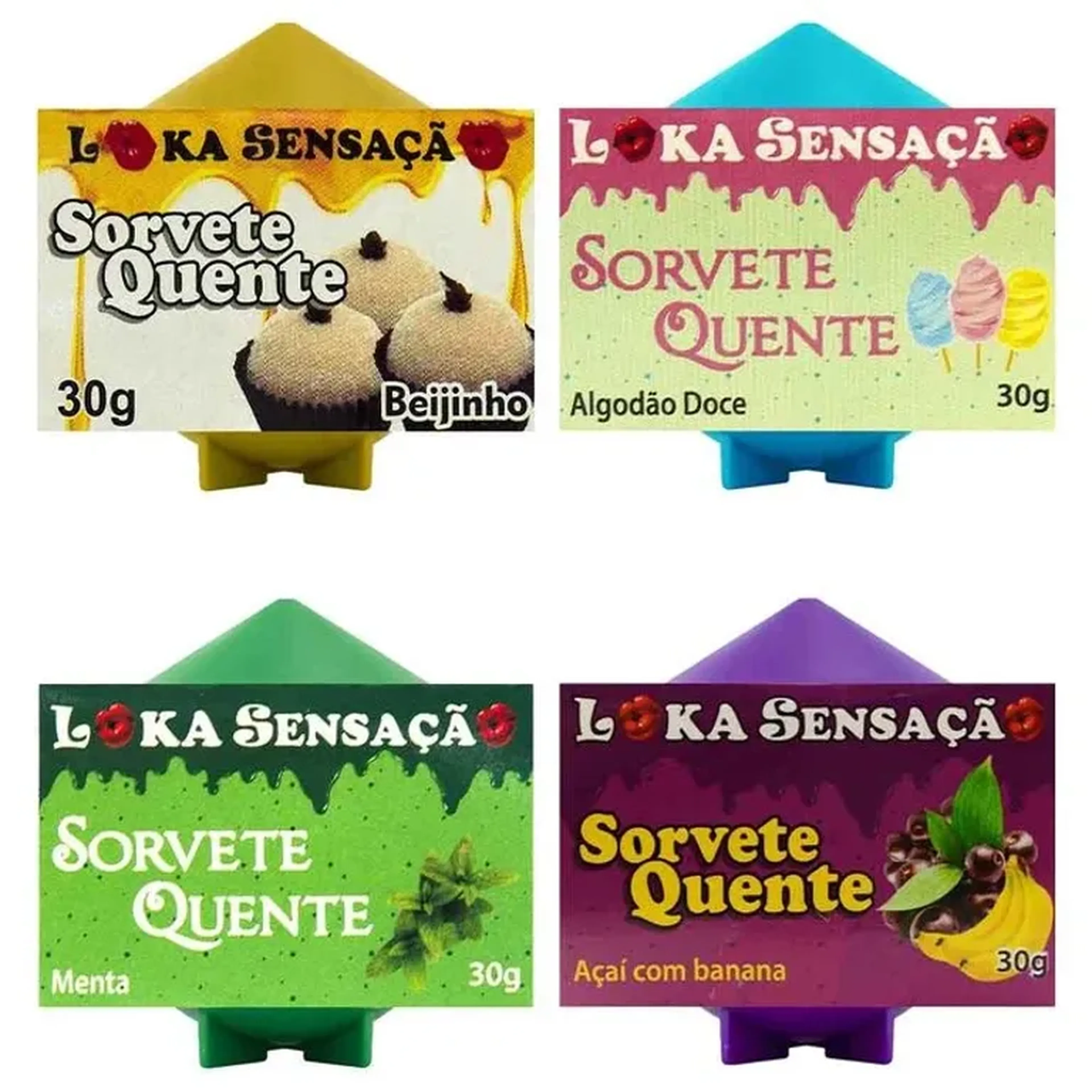 Vela Comestível Sorvete Quente 25G imagem