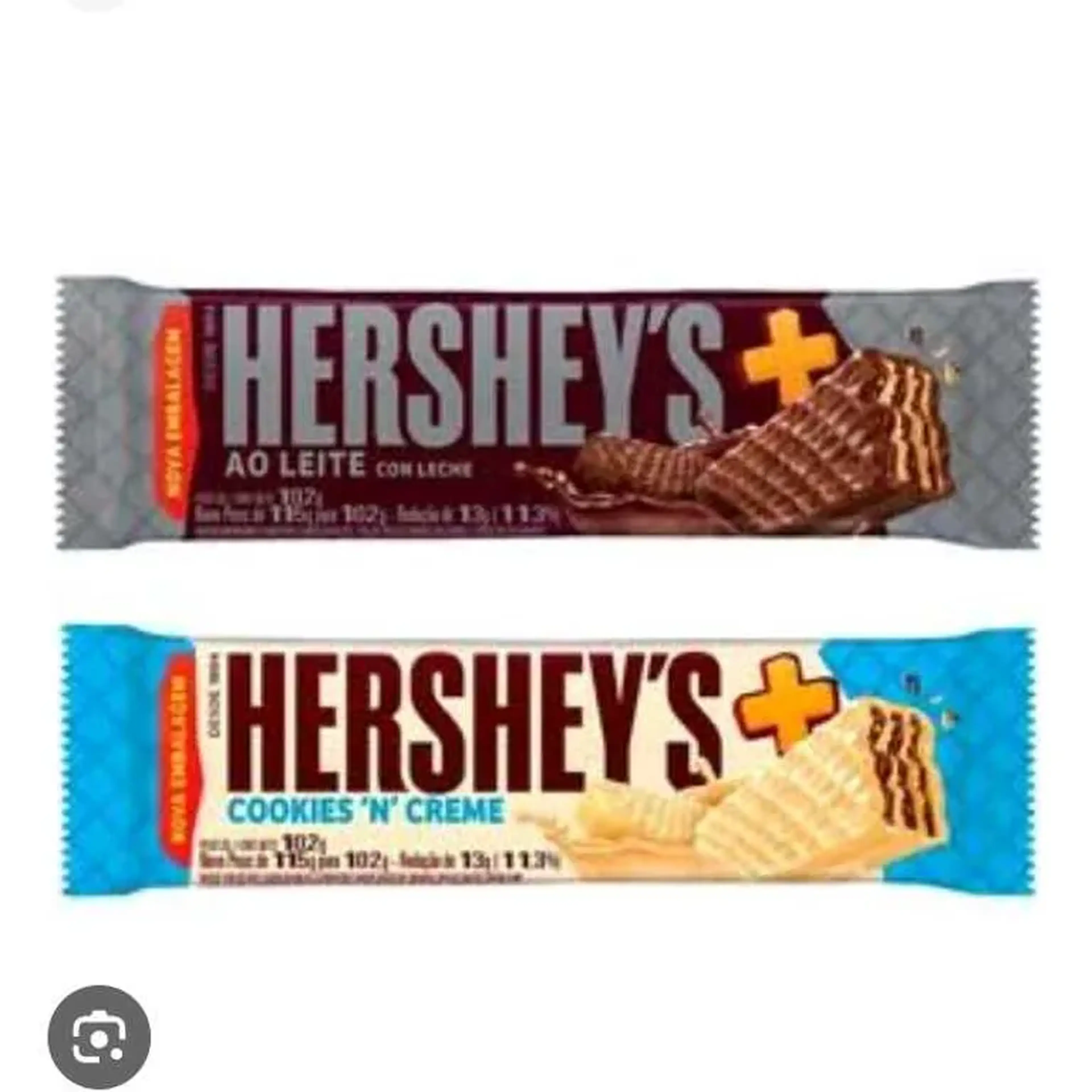 HERSHEY'S BIS BRANCO OU AO LEITE imagem