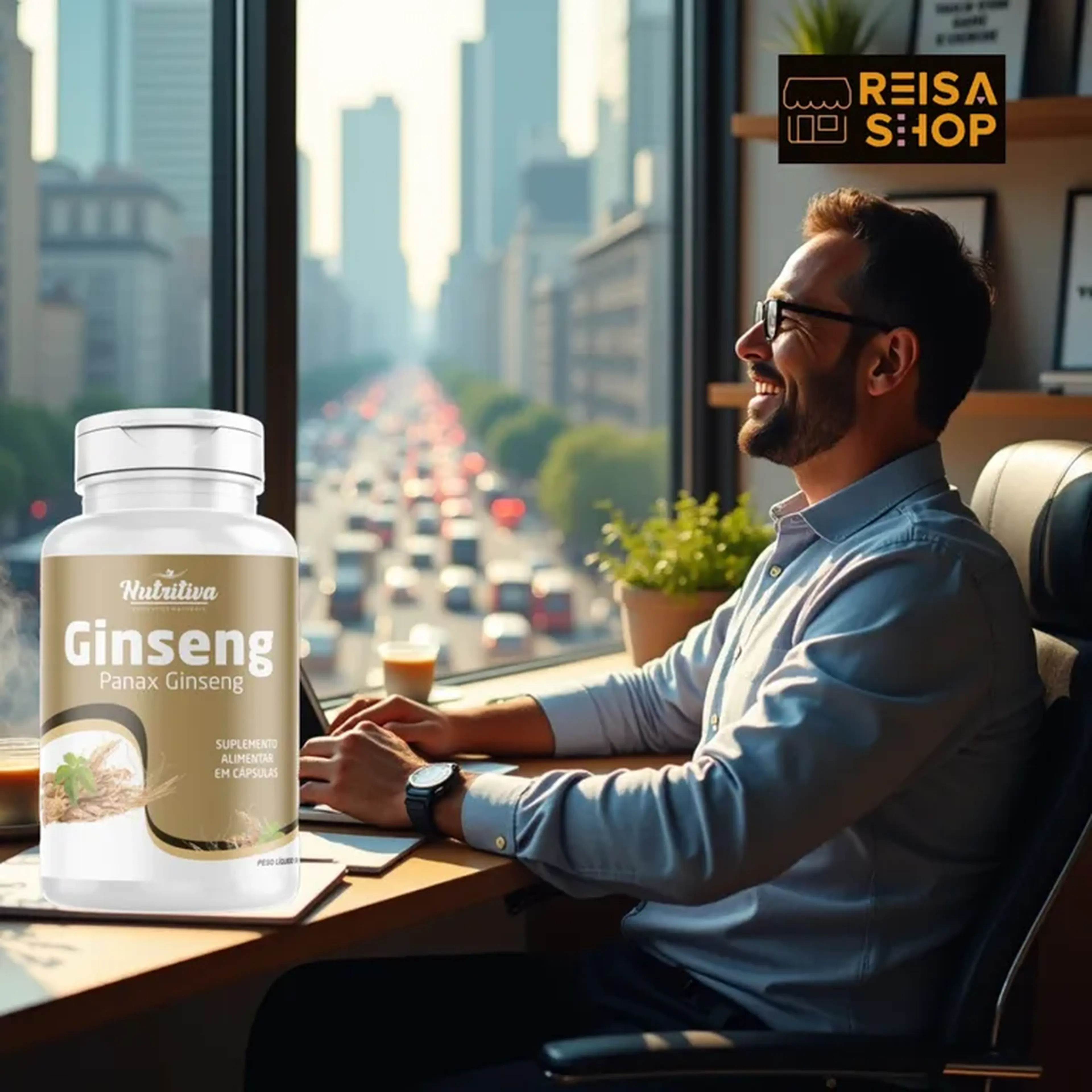 Ginseng 100 Cápsulas Nutritiva imagem