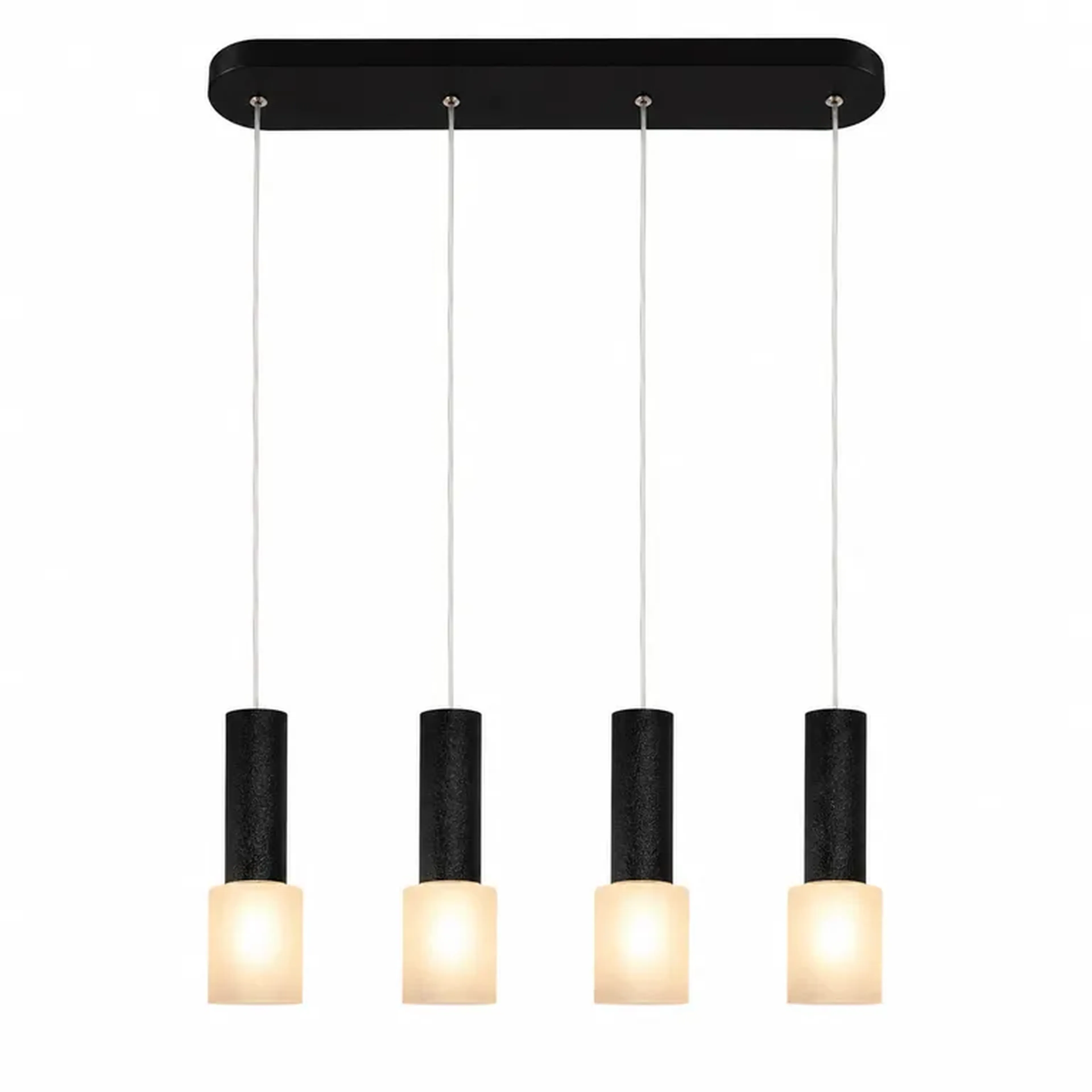 Pendente Titto Preto 48cm 60W Led Quente ilunato imagem