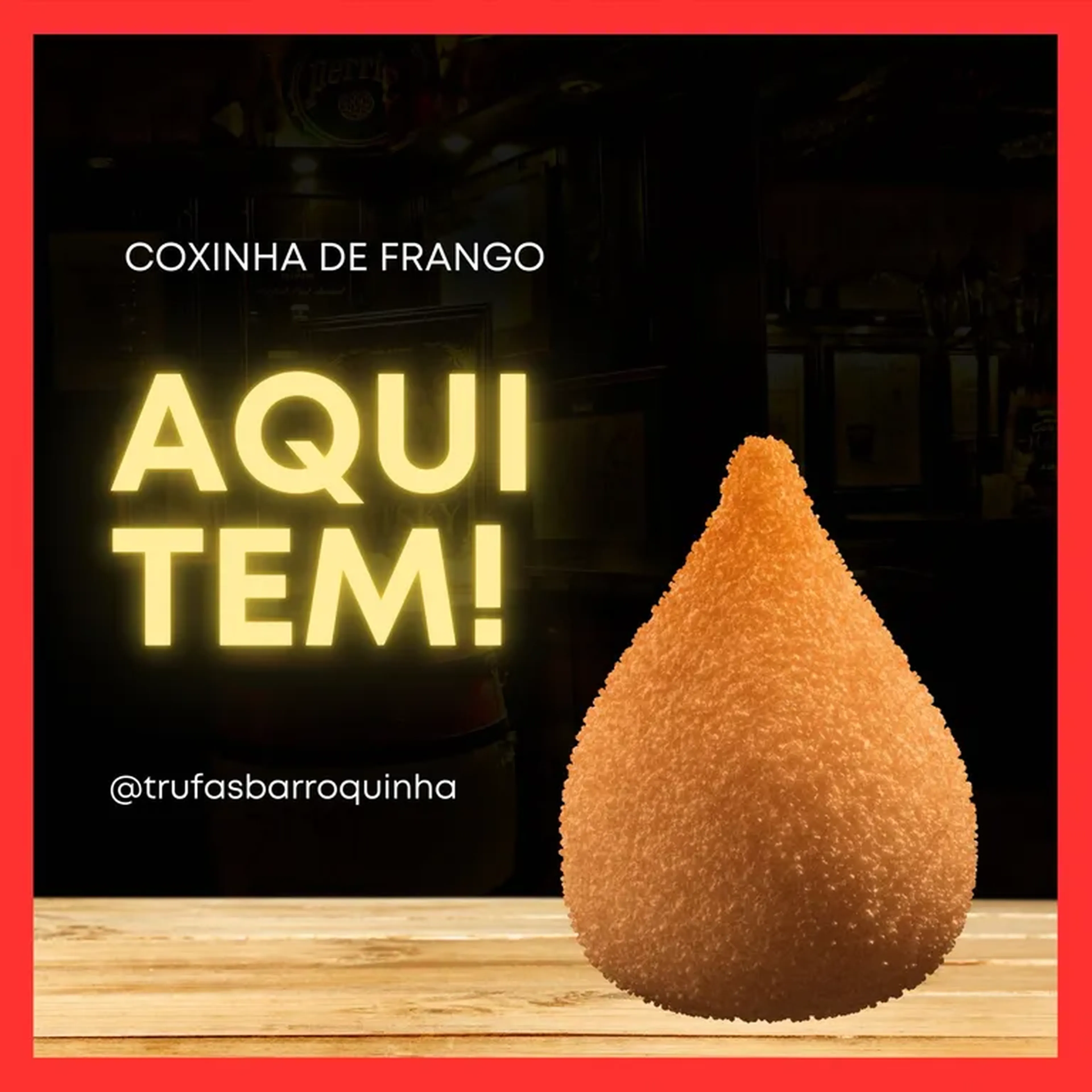 coxinha de frango (massa de macaxeira) imagem