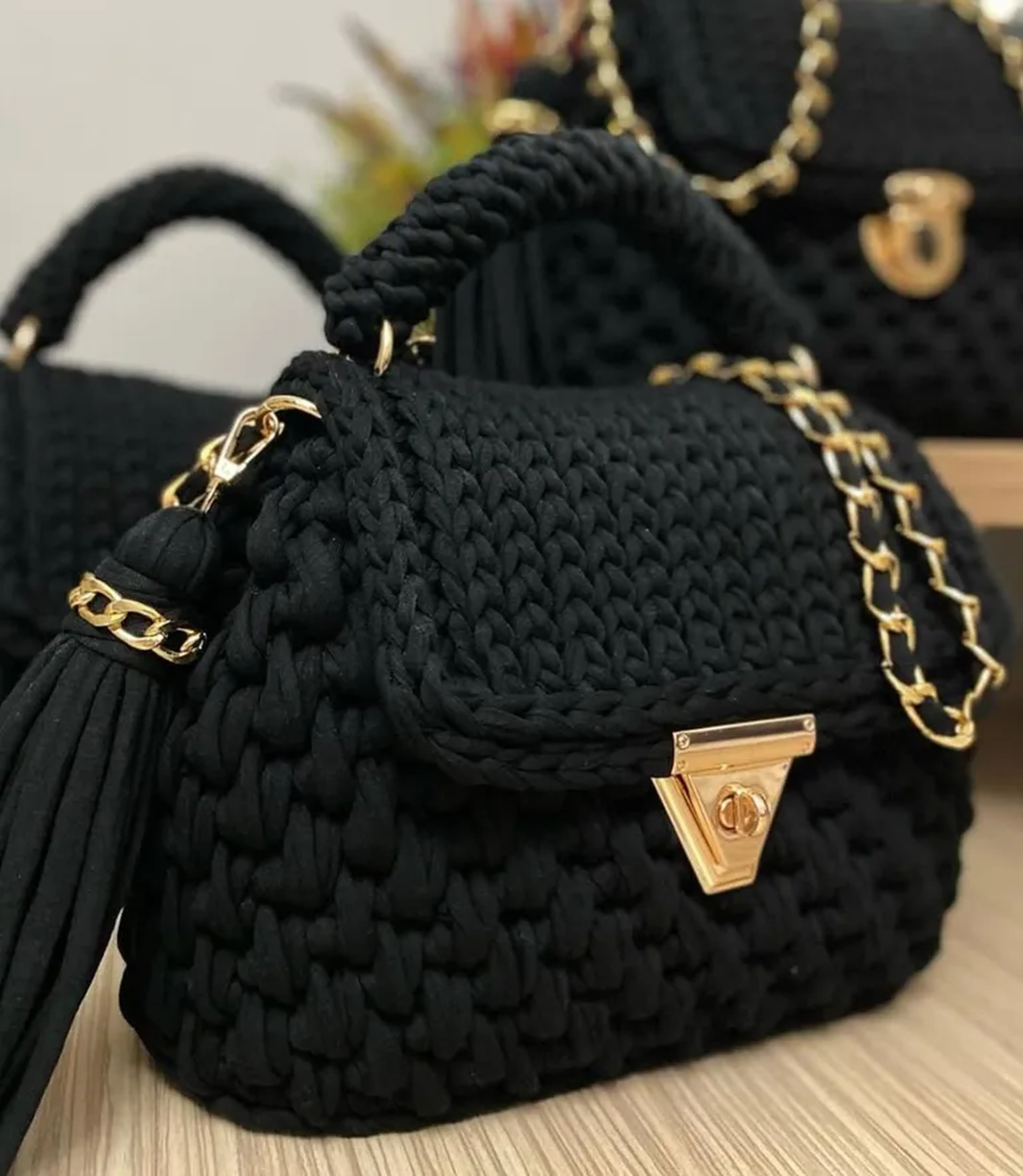 Bolsa Alice cor Preta - Tressare Bags imagem