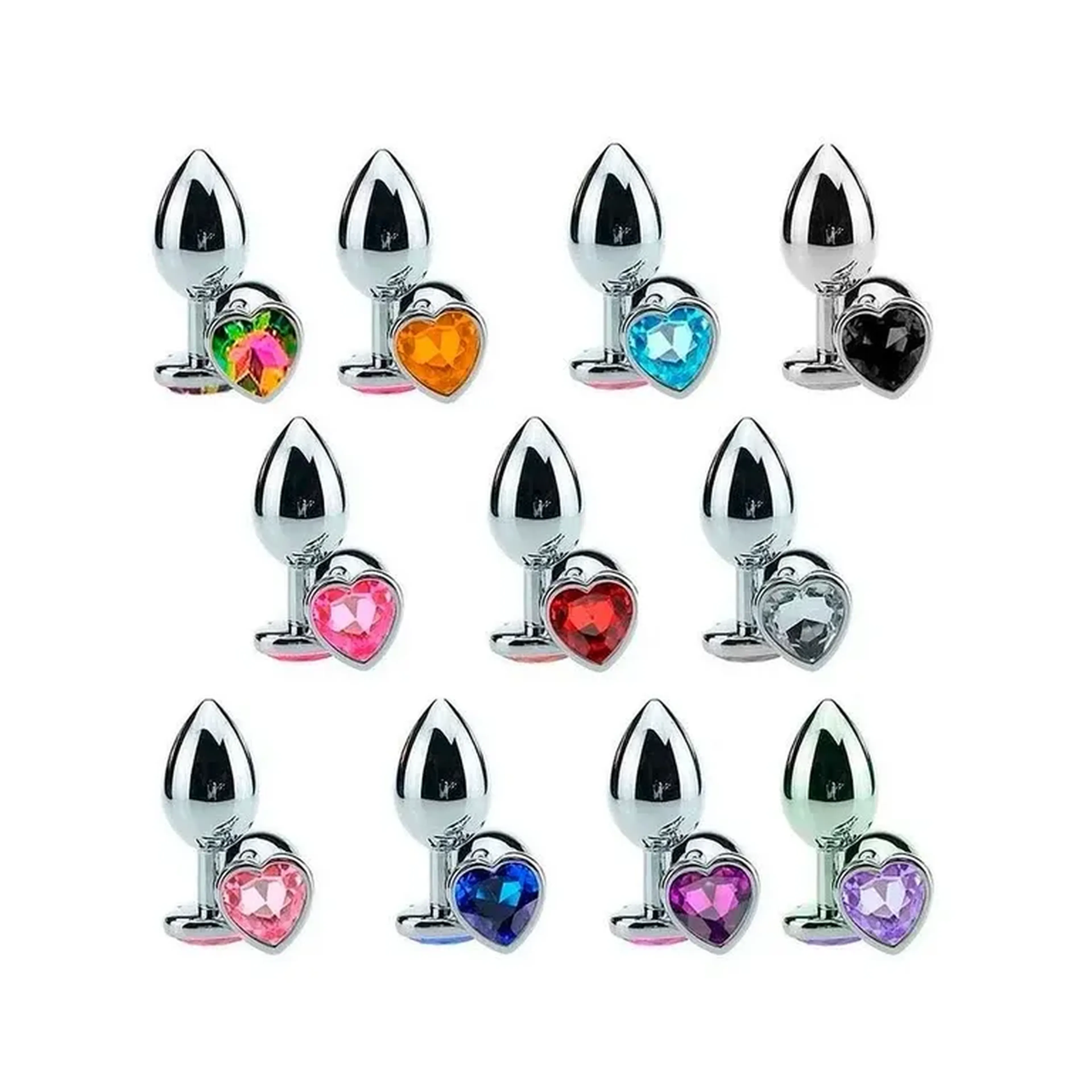 Plug anal P coração - consultar cor disponível imagem