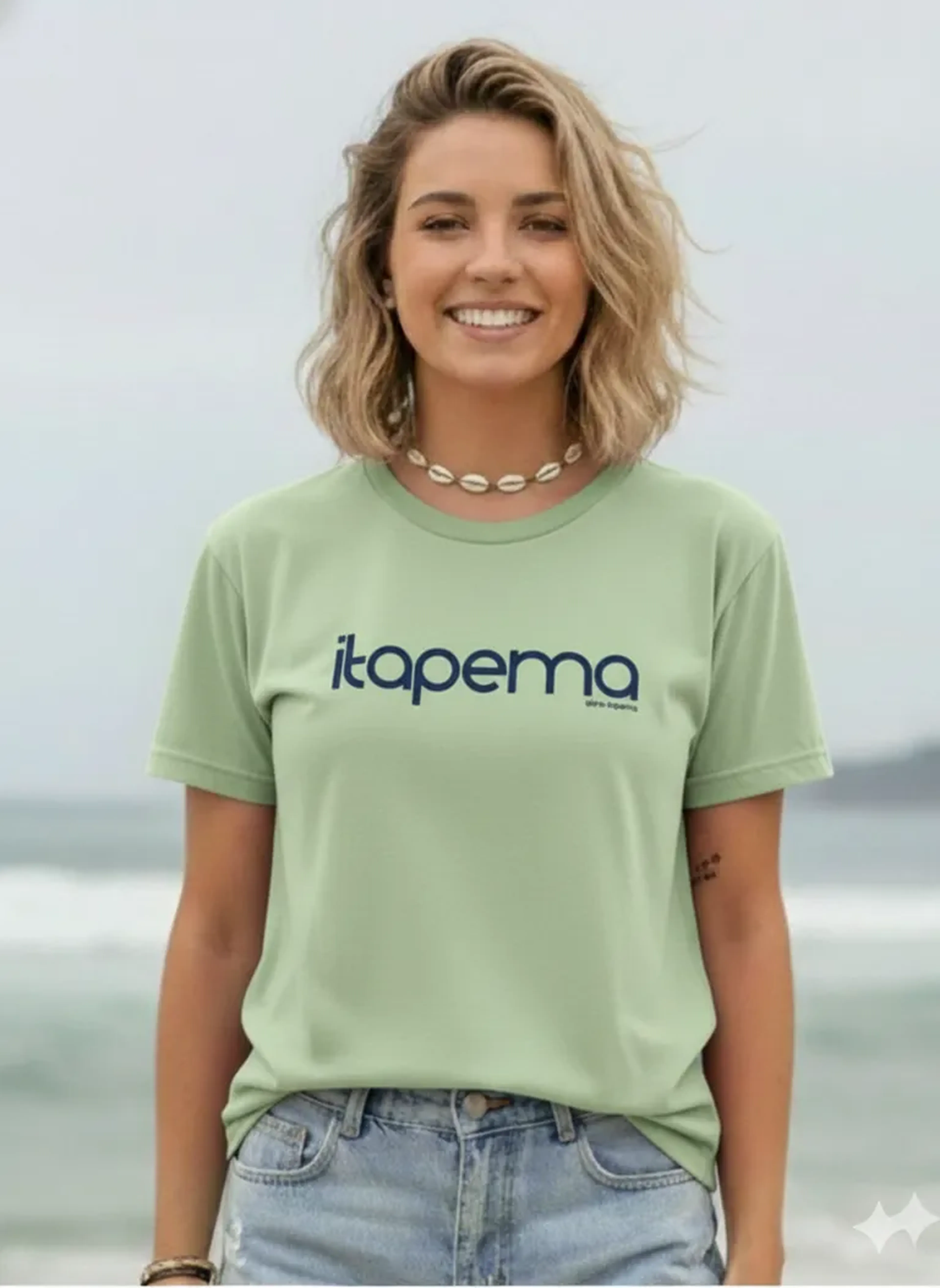 Feminina Hortelã Itapema Azul imagem