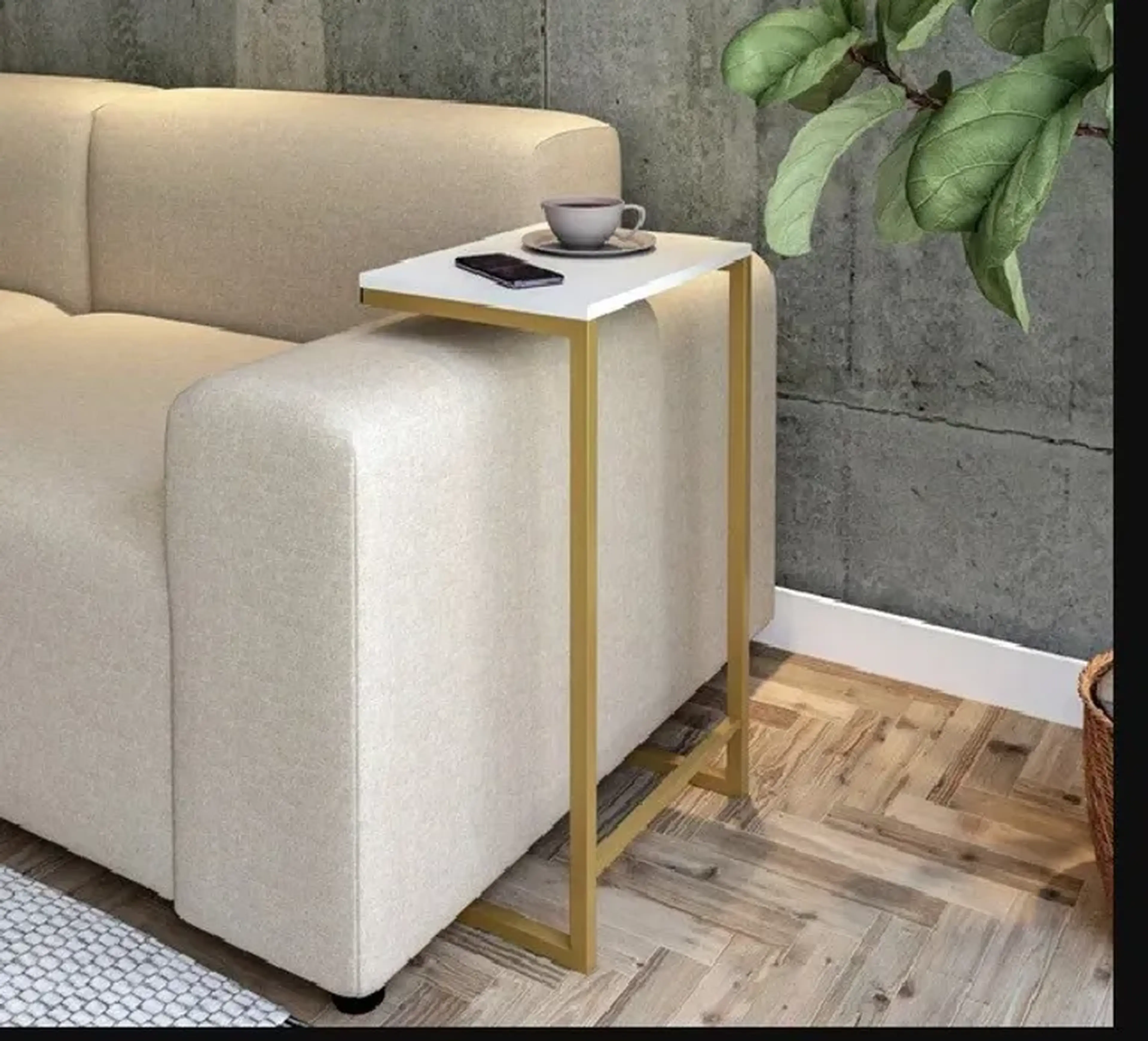mesa lateral para sofá imagem