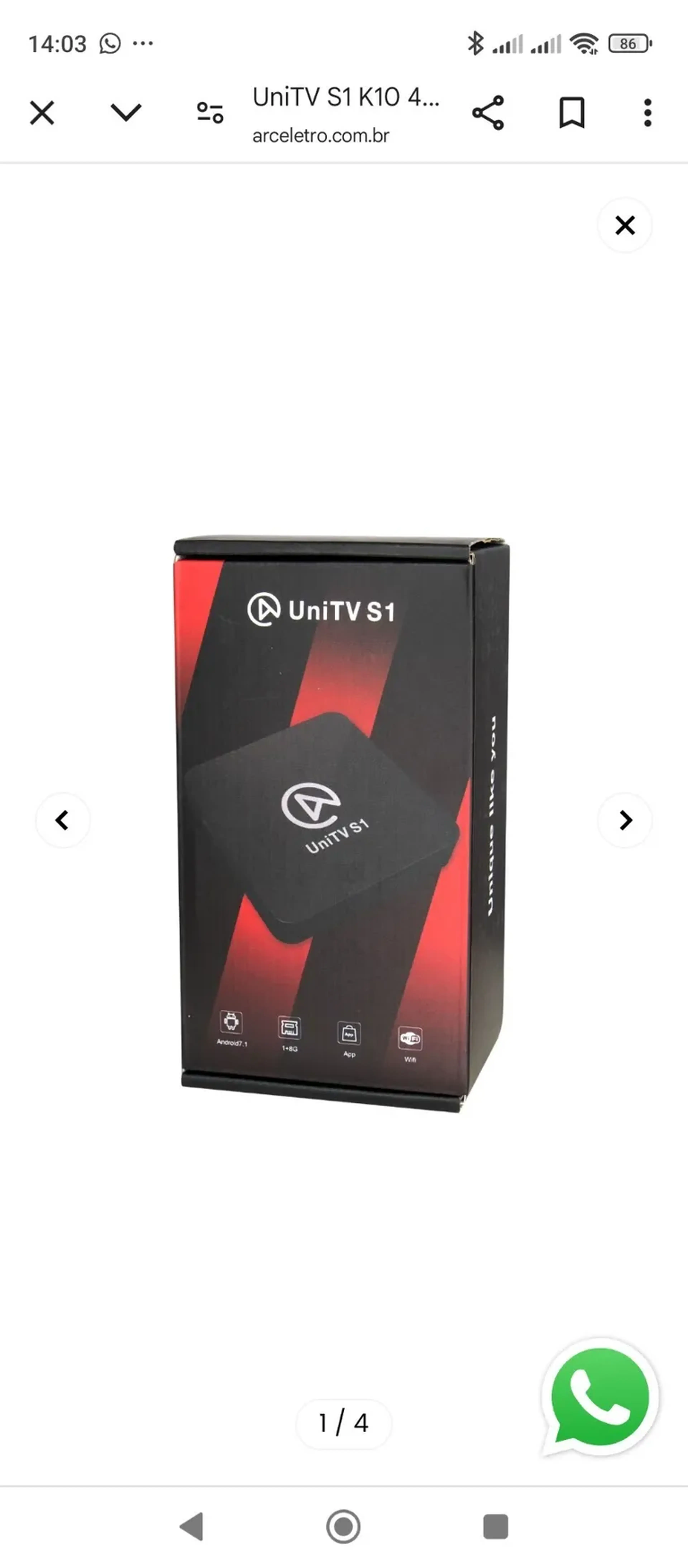 UniTv S1 Liberador de canais imagem