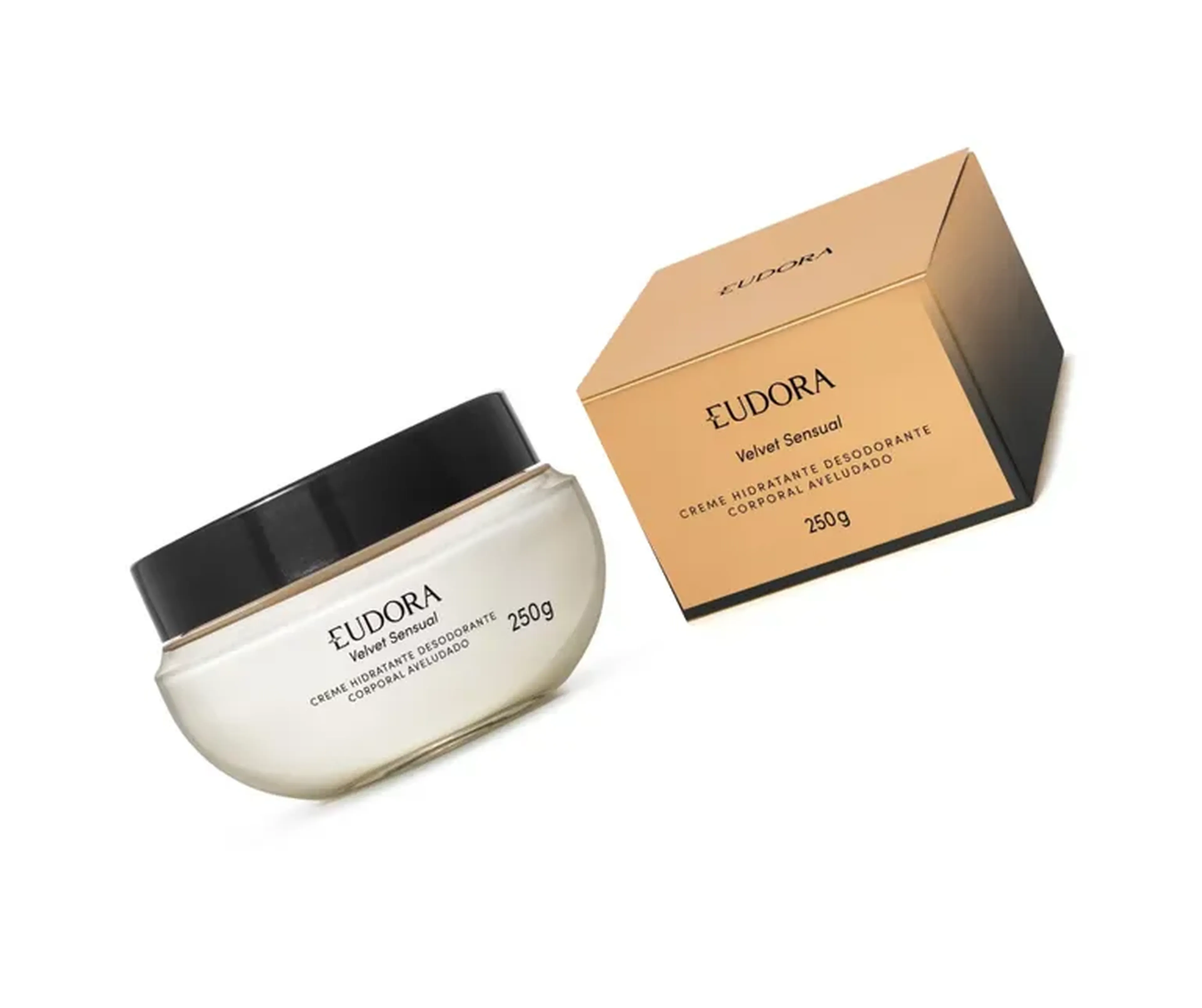 Creme Hidratante Corporal Aveludado Eudora Velvet Sensual 250g imagem