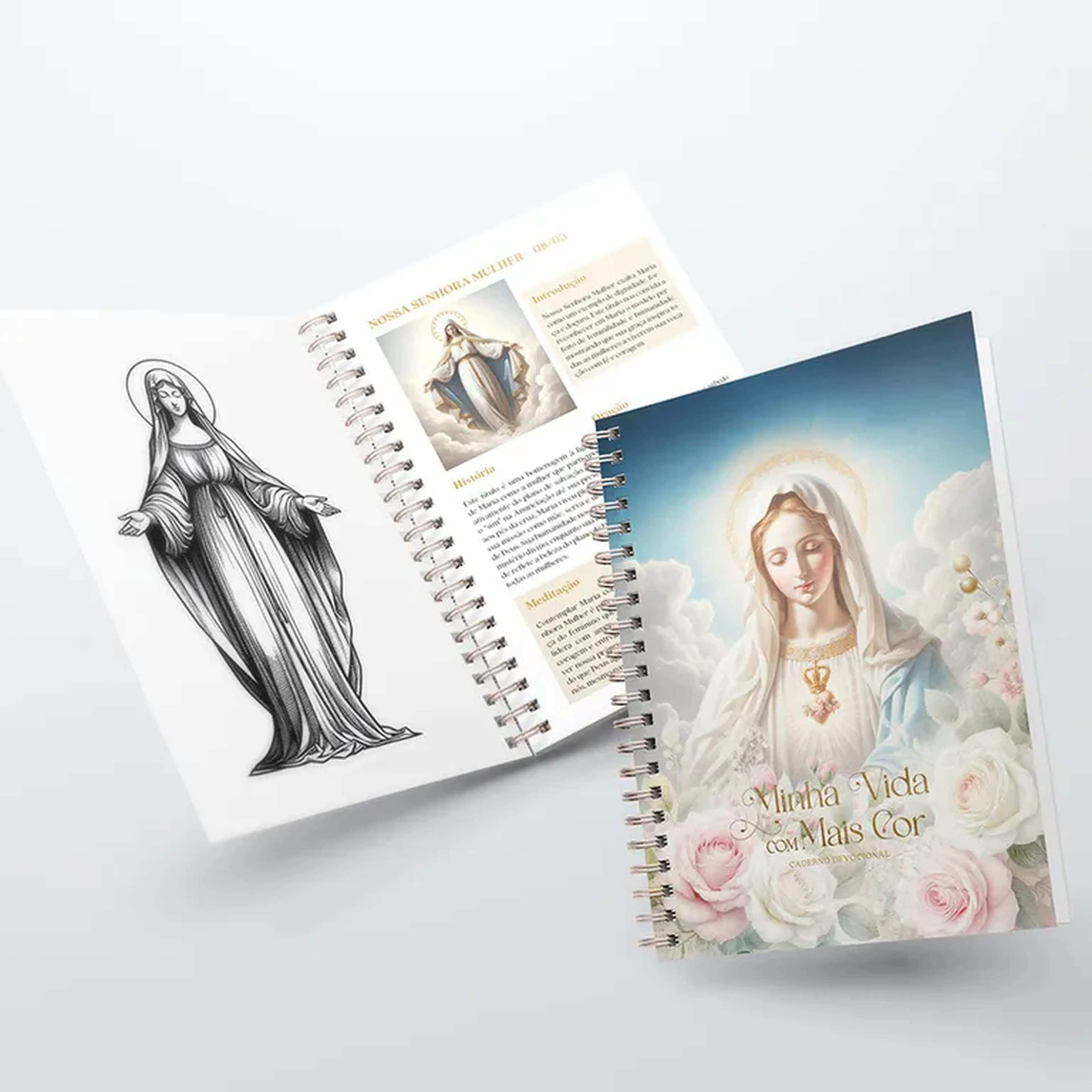 Caderno Devocional de Colorir Minha Vida com Mais Cor imagem