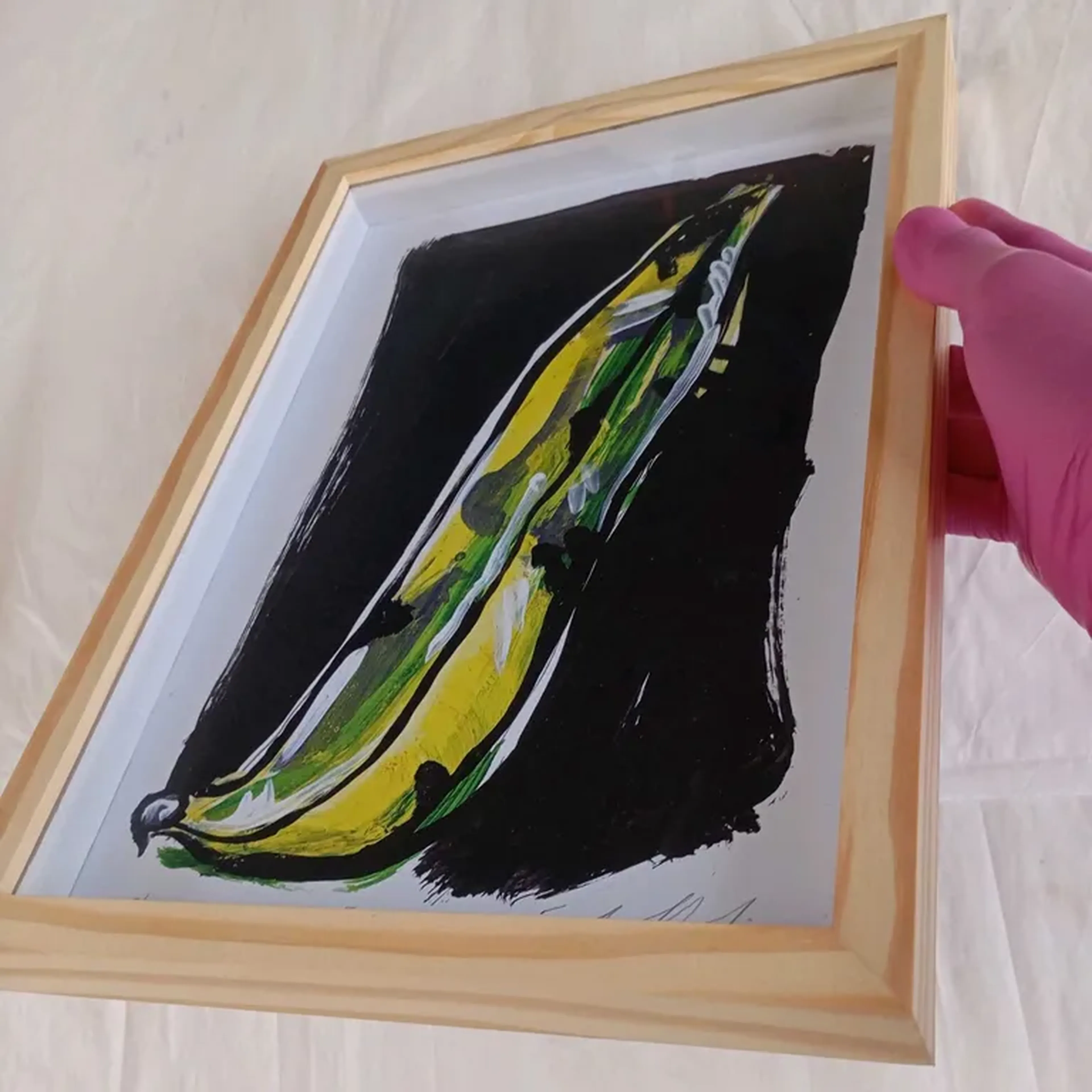 Para 5° C - Plátamo maduro - 21x30 cm moldura alta imagem