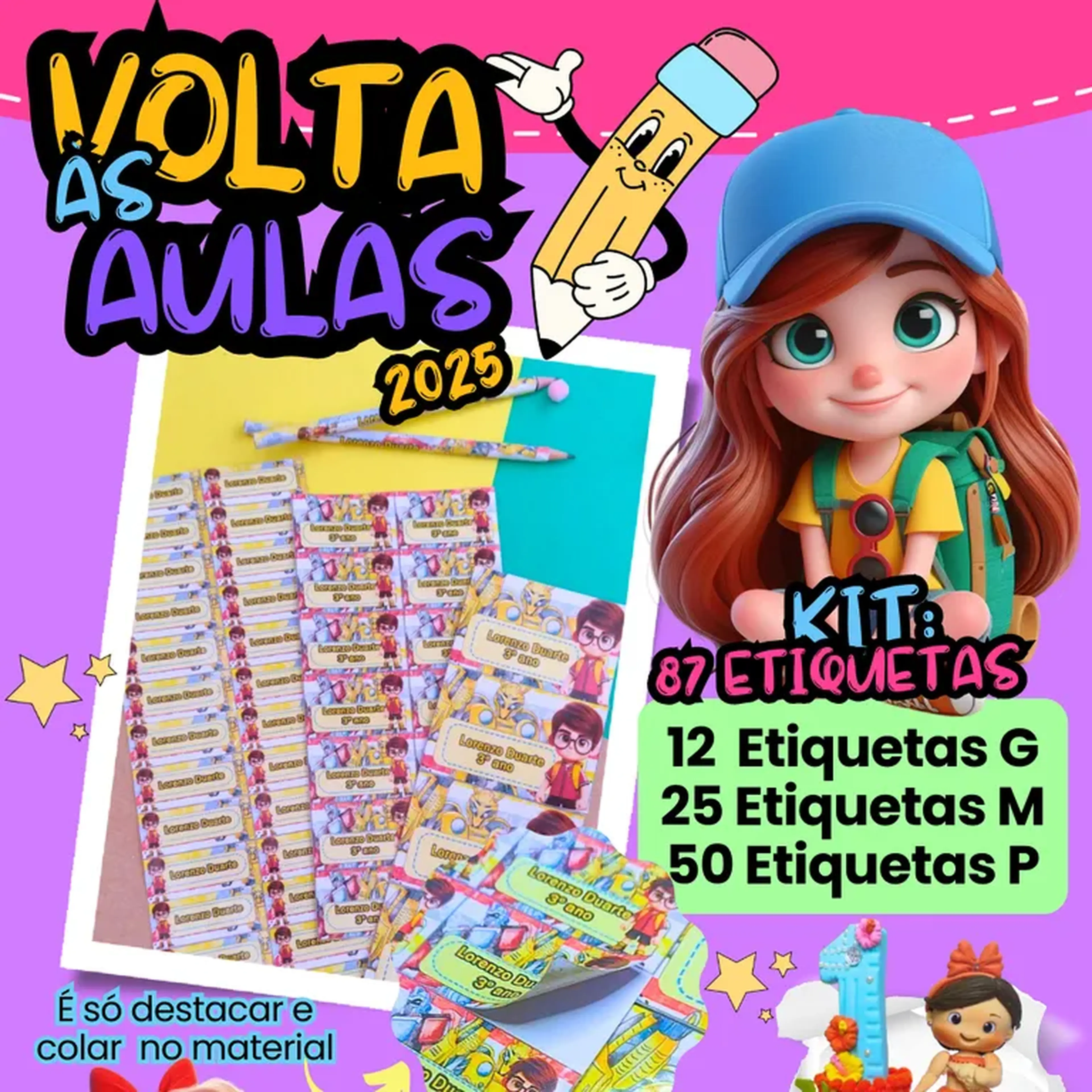 Kit Etiqueta Escolar ( Pré-Venda) imagem