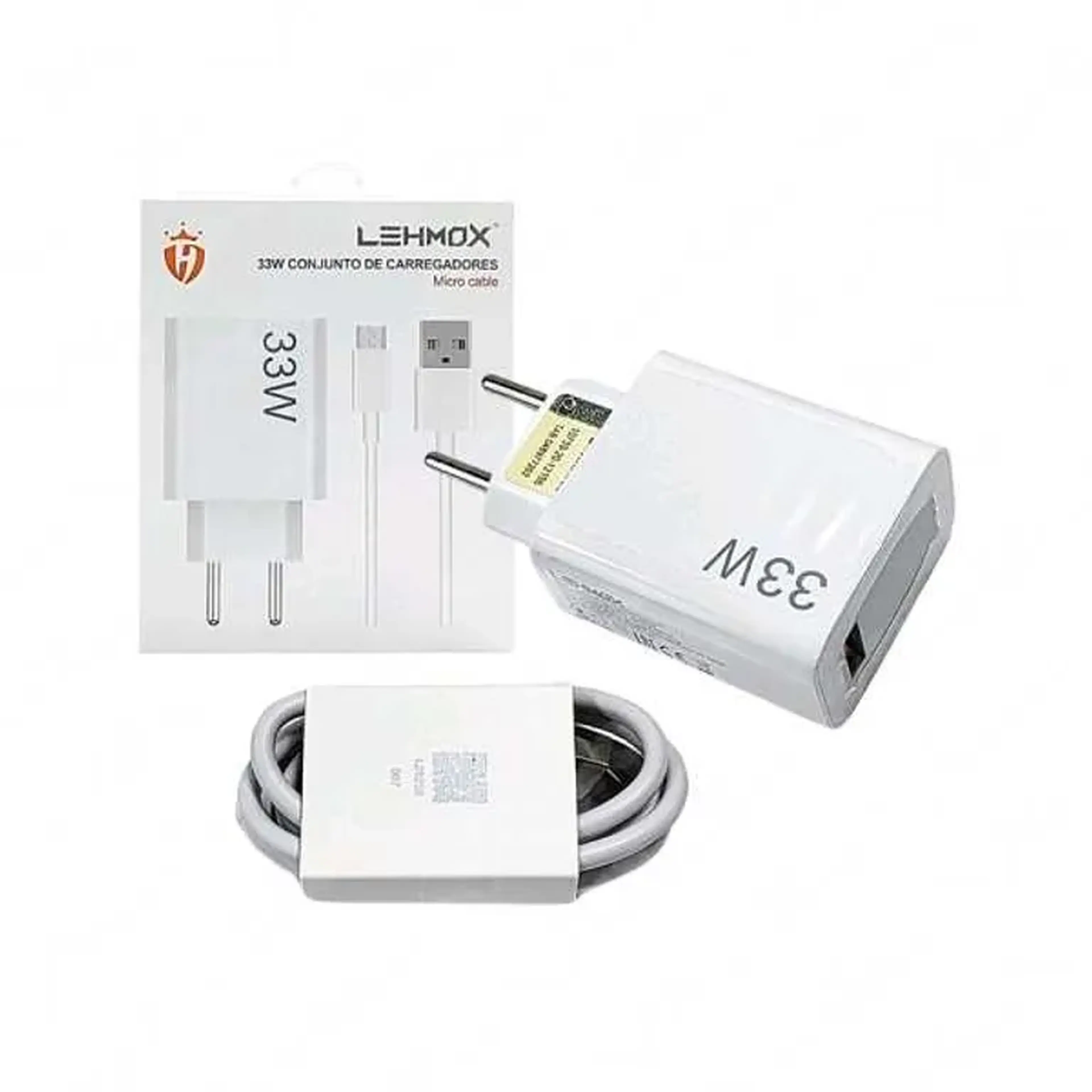 Carregador de Celular Turbo 33W USB com Cabo Type C imagem