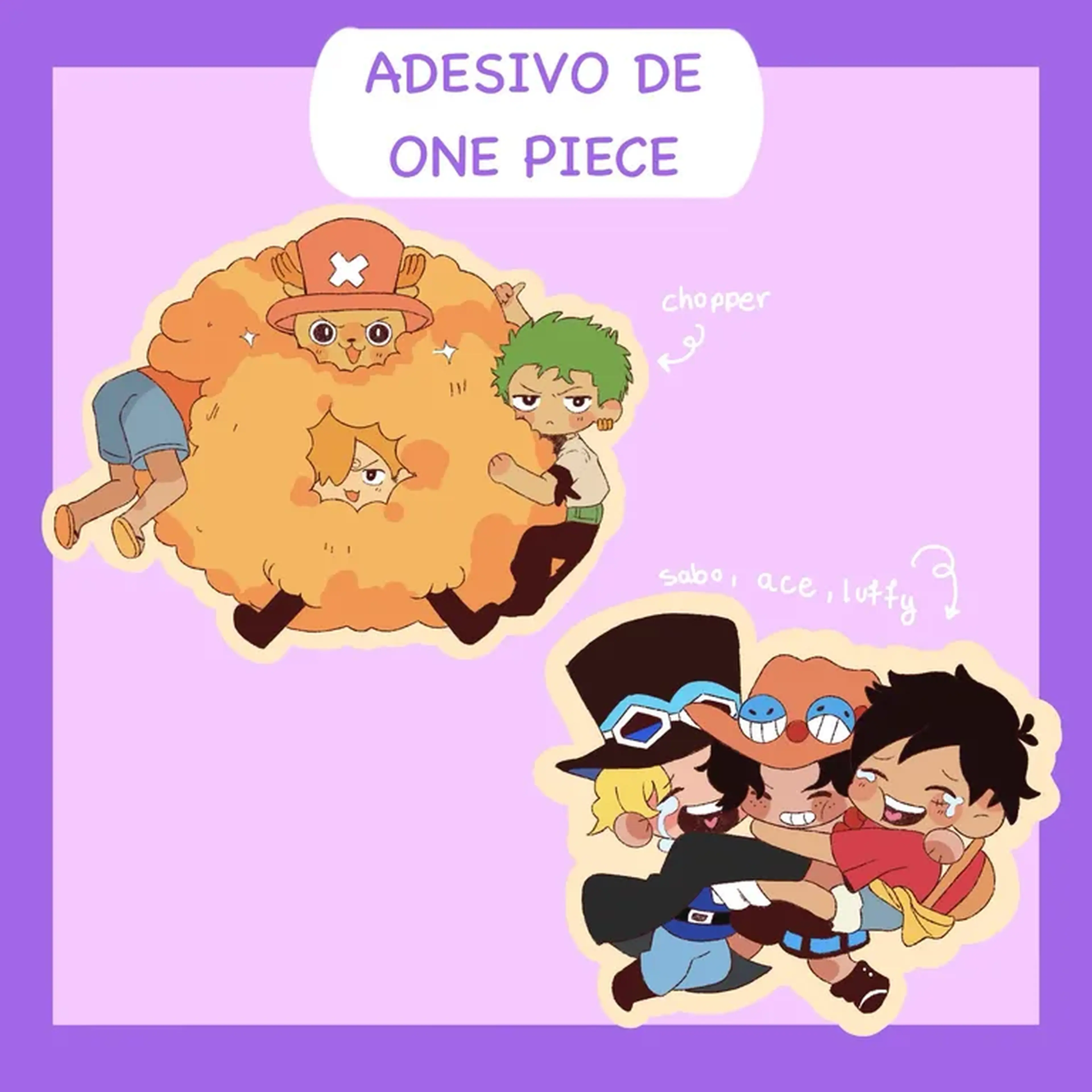 ADESIVOS INDIVIDUAIS DE ONE PIECE imagem