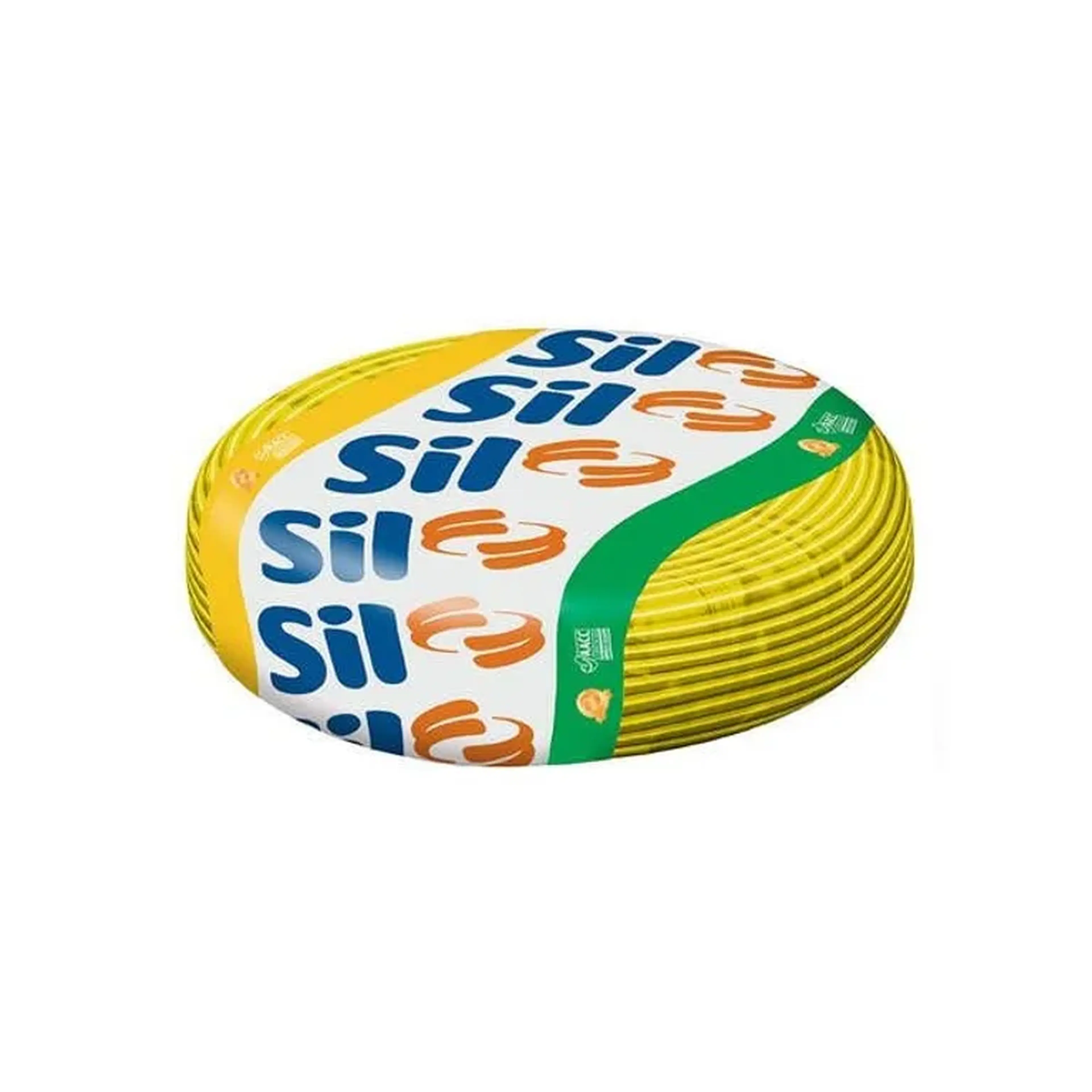 Rolo 100m Cabo flexivel Sil 6mm AMARELO imagem