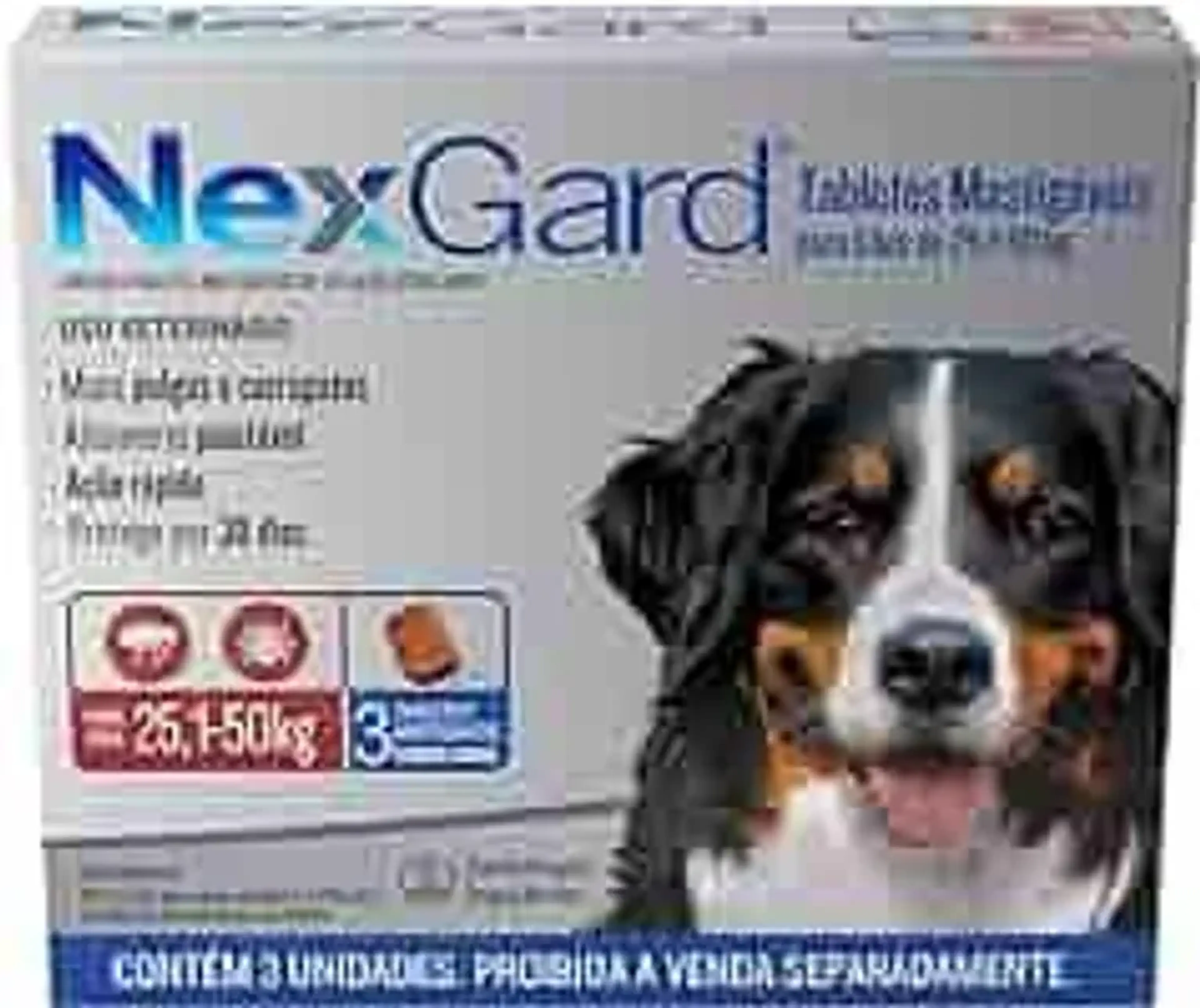 Nexgard 25 a 50kg - 1 comprimido imagem