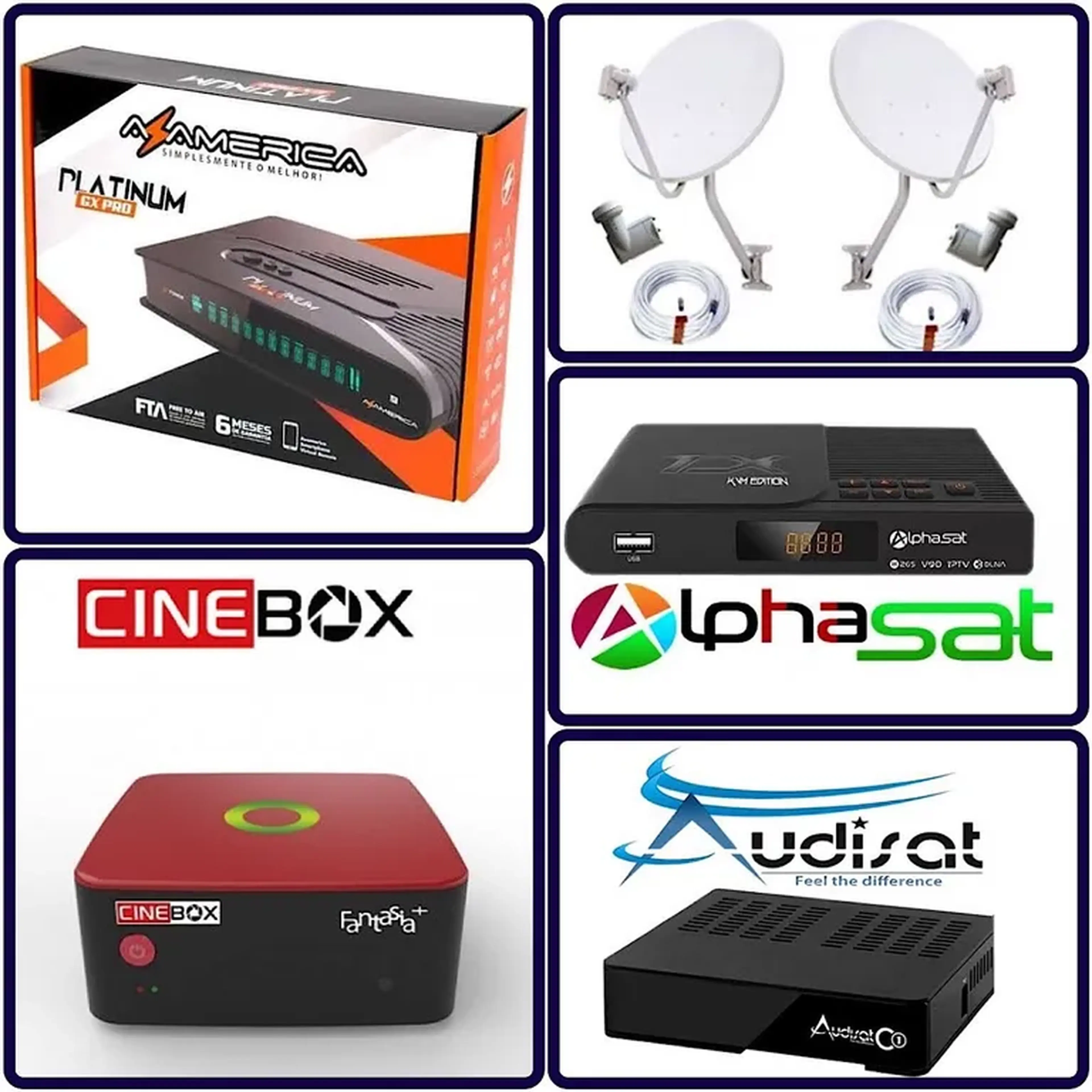 Antena Alternativa (Gato) - 300 Canais - Completa imagem