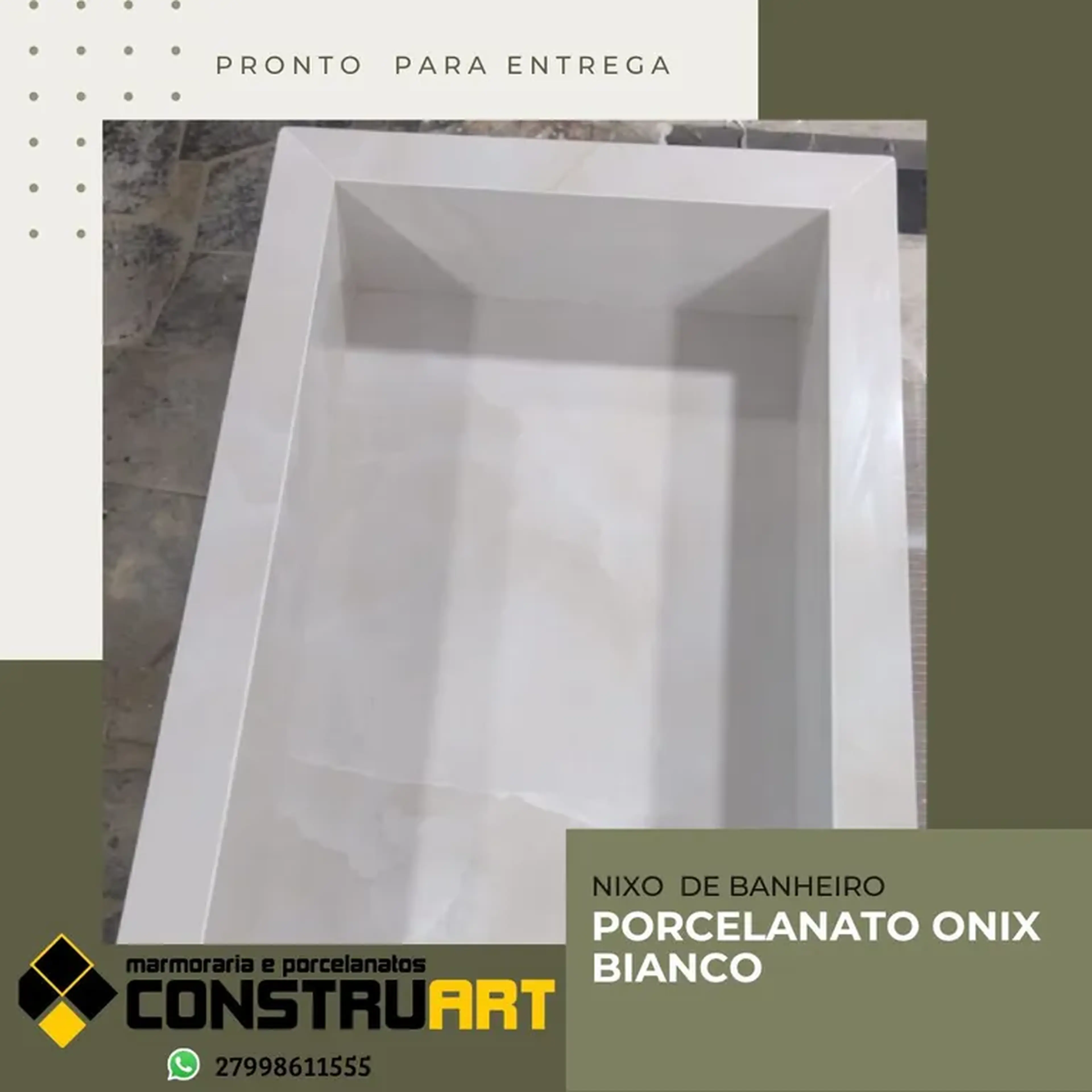nicho padrão em porcelanato imagem
