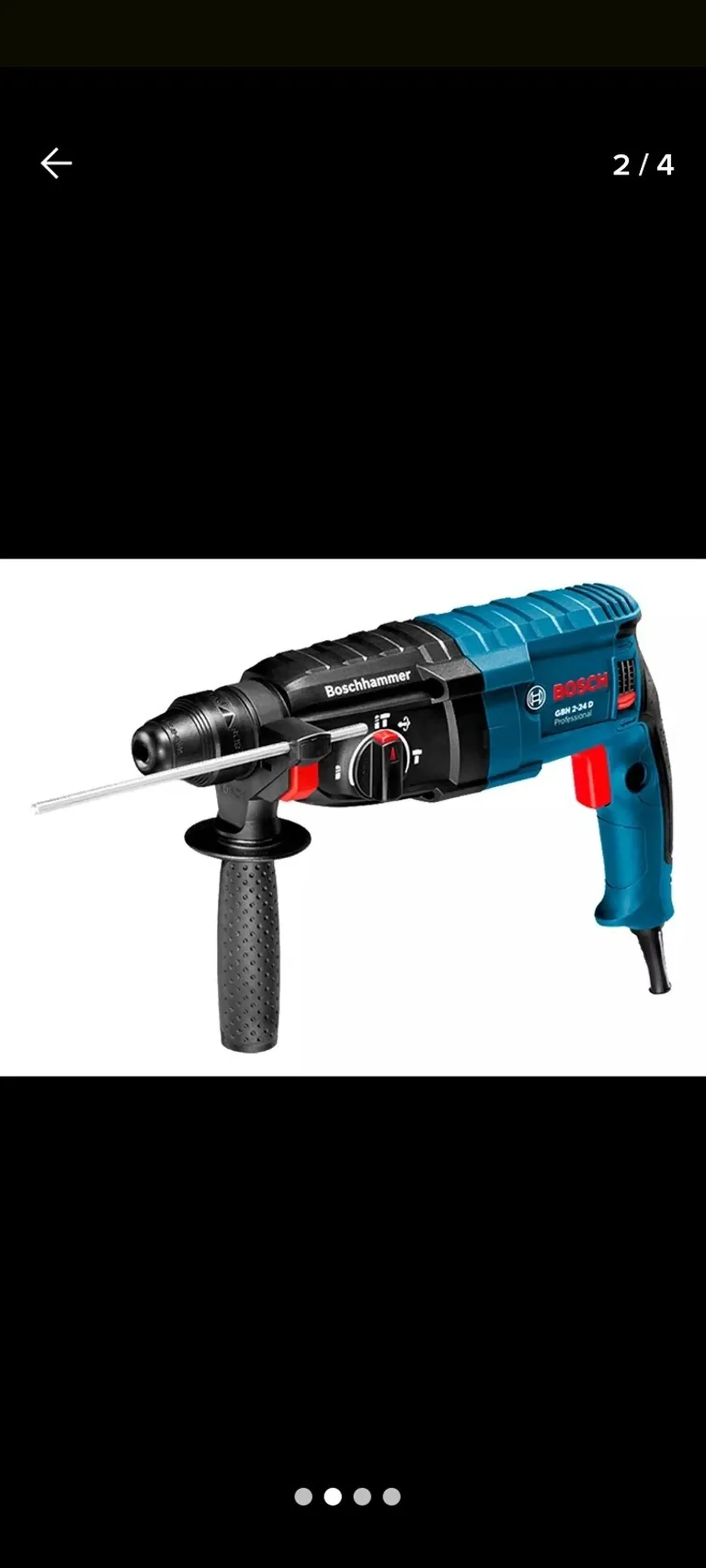 Martelete perfurador rompedor Bosch 820 com maleta imagem