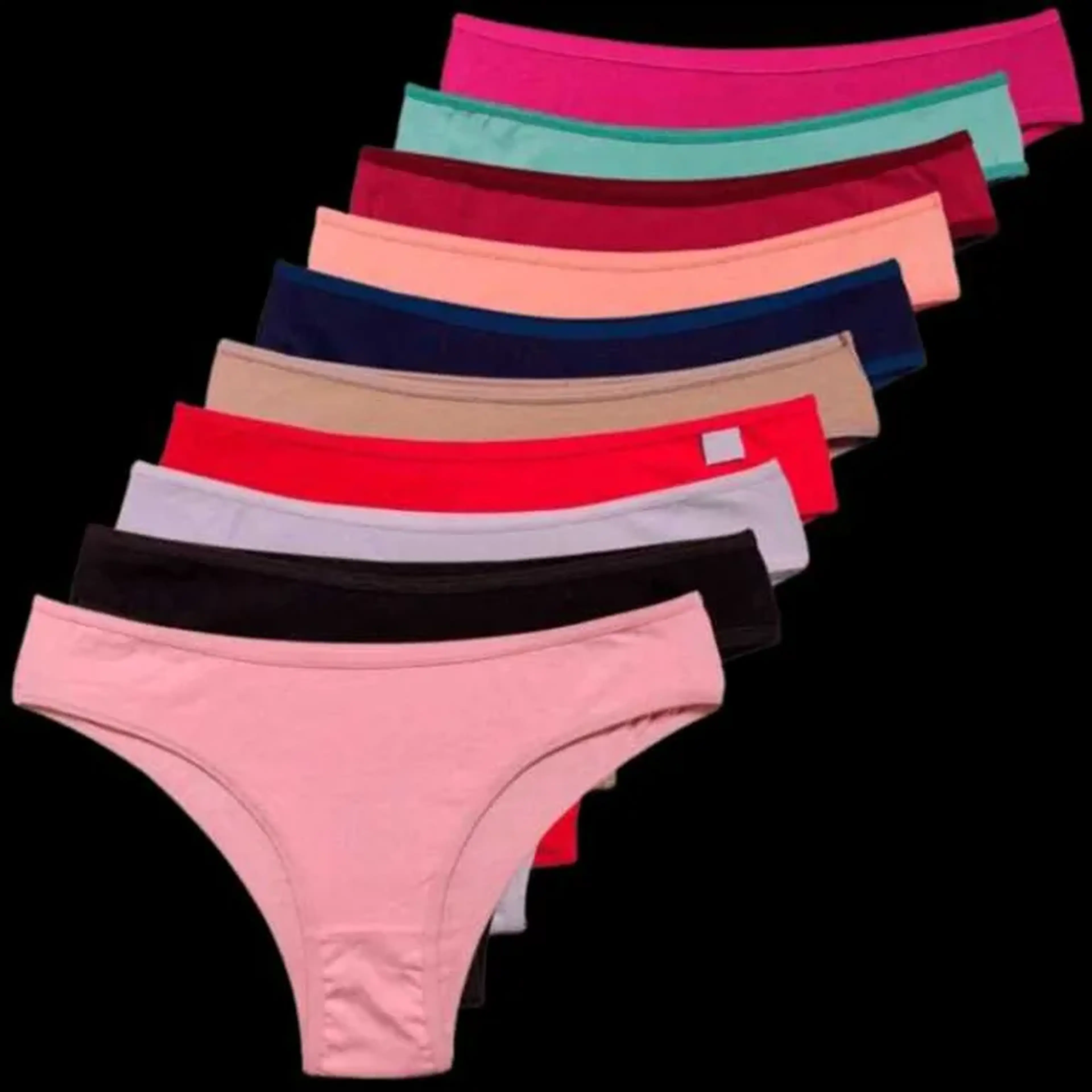 Conjunto de 10 Calcinhas 100% Algodão imagem