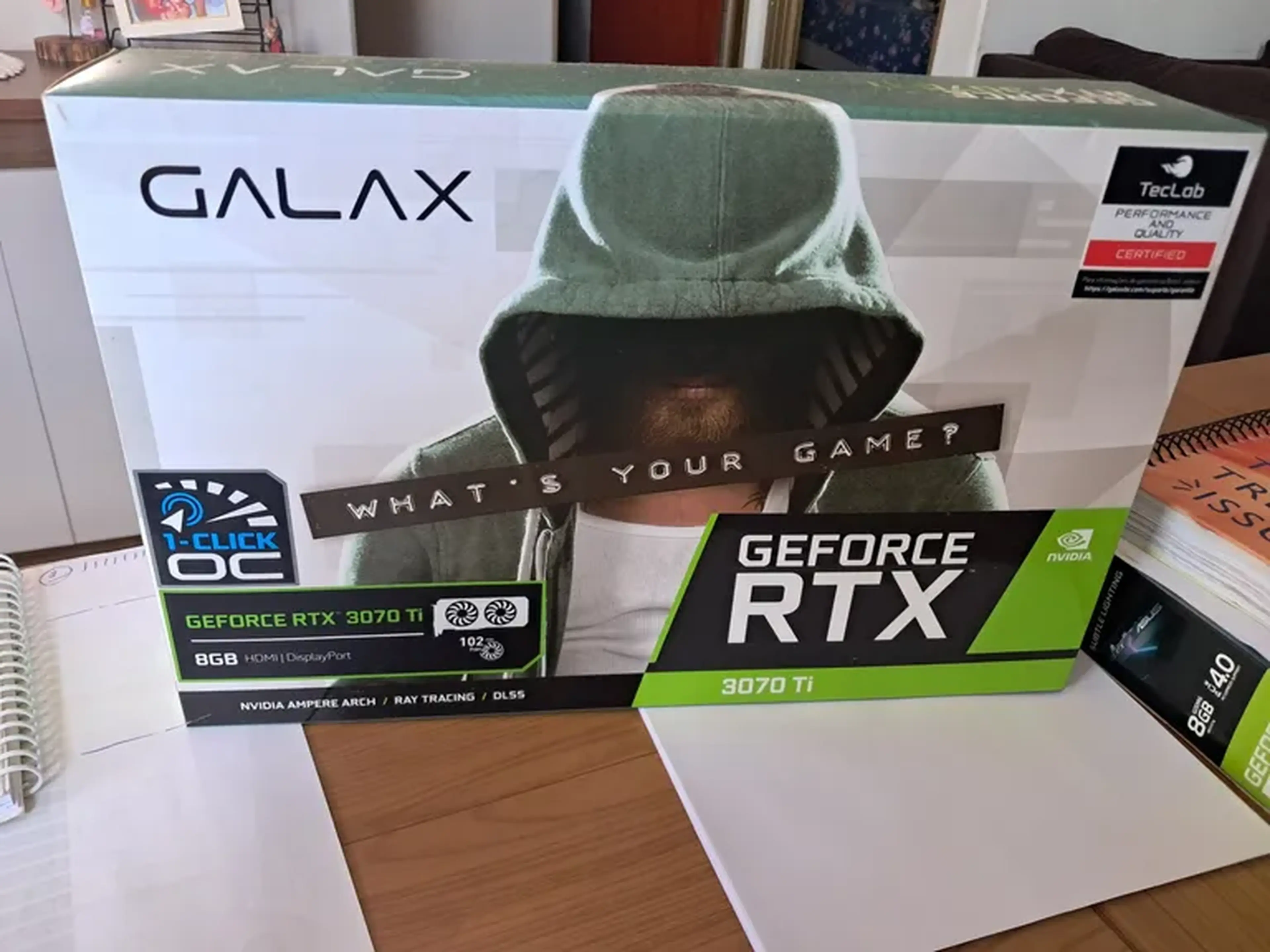 Placa de vídeo Geforce RTX 3070 TI 8 GB GALAX GDDR6X 256 BIT SM imagem