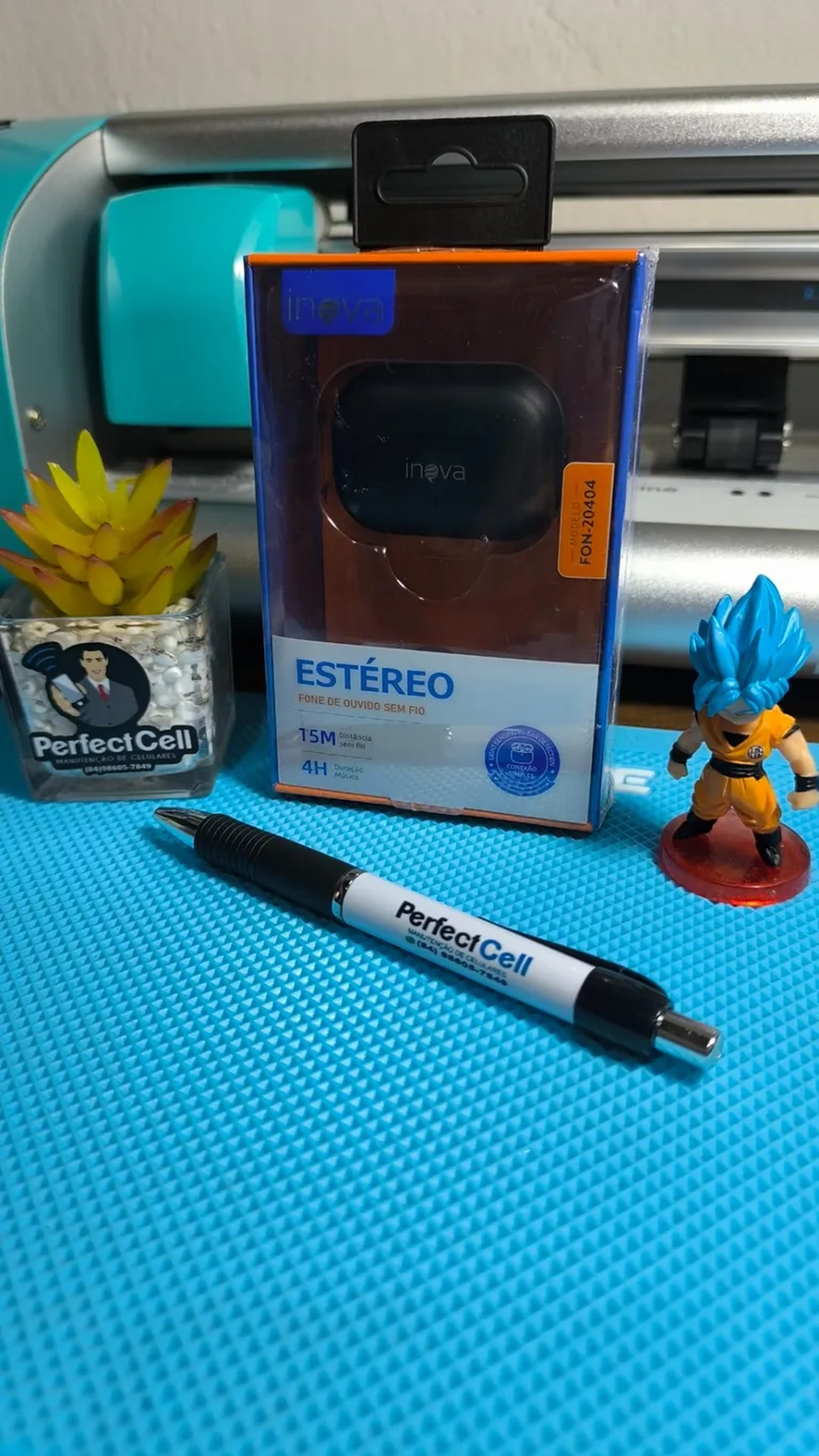 FONE DE OUVIDO SEM FIO ESTÉREO INOVA imagem