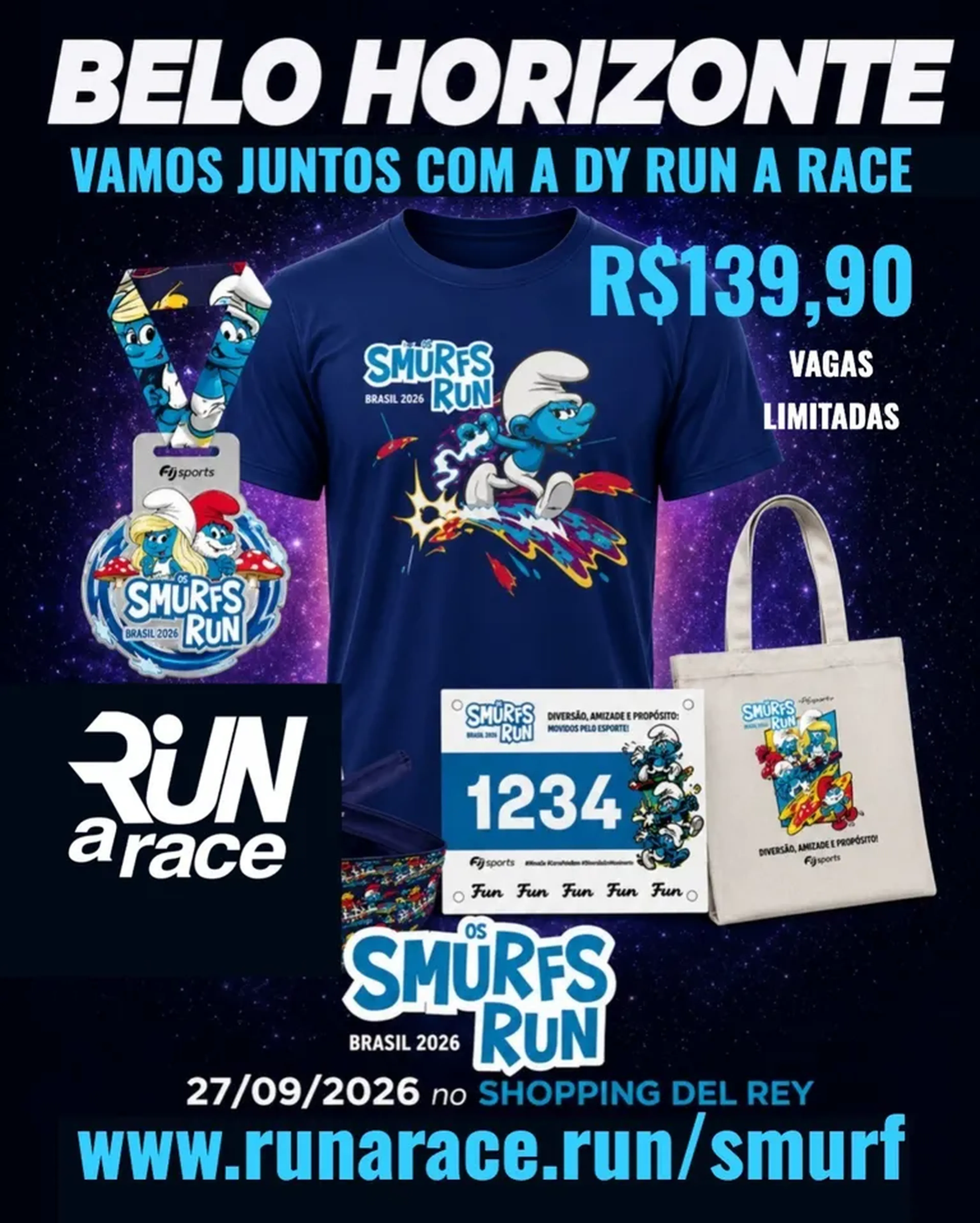 SMURF RUN - KIT ADULTO imagem