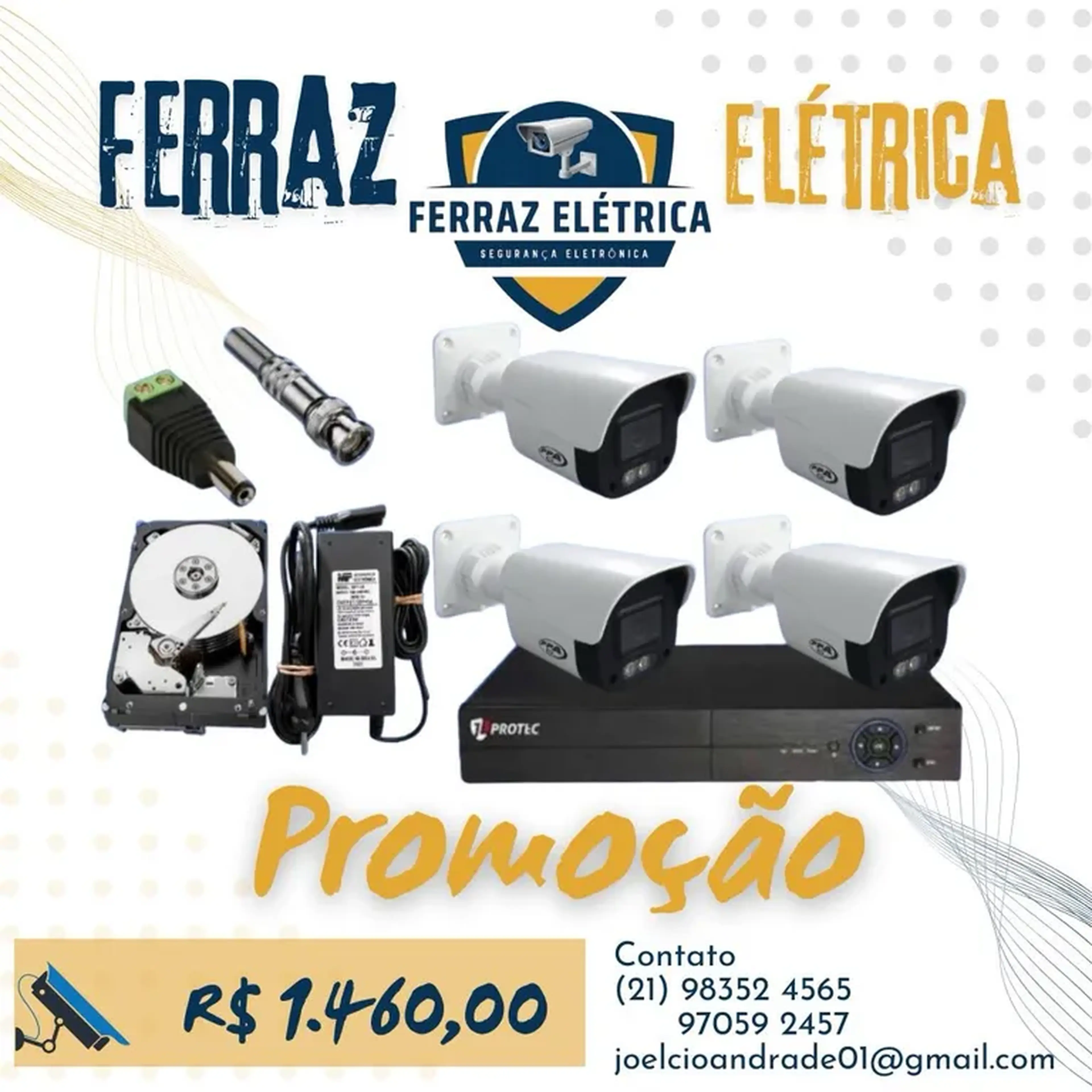 kit 4 Câmeras imagem