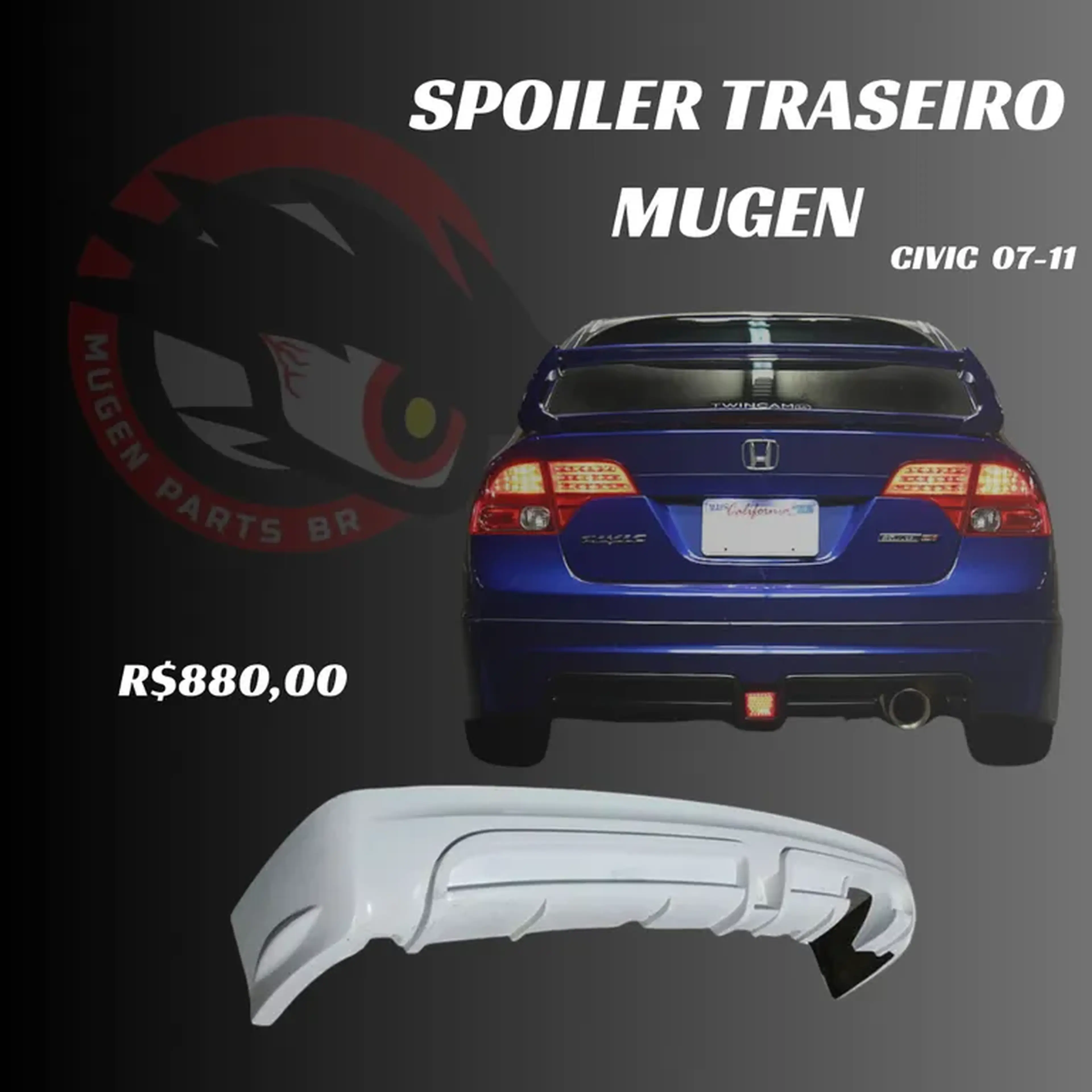 Spoiler Traseiro Mugen imagem