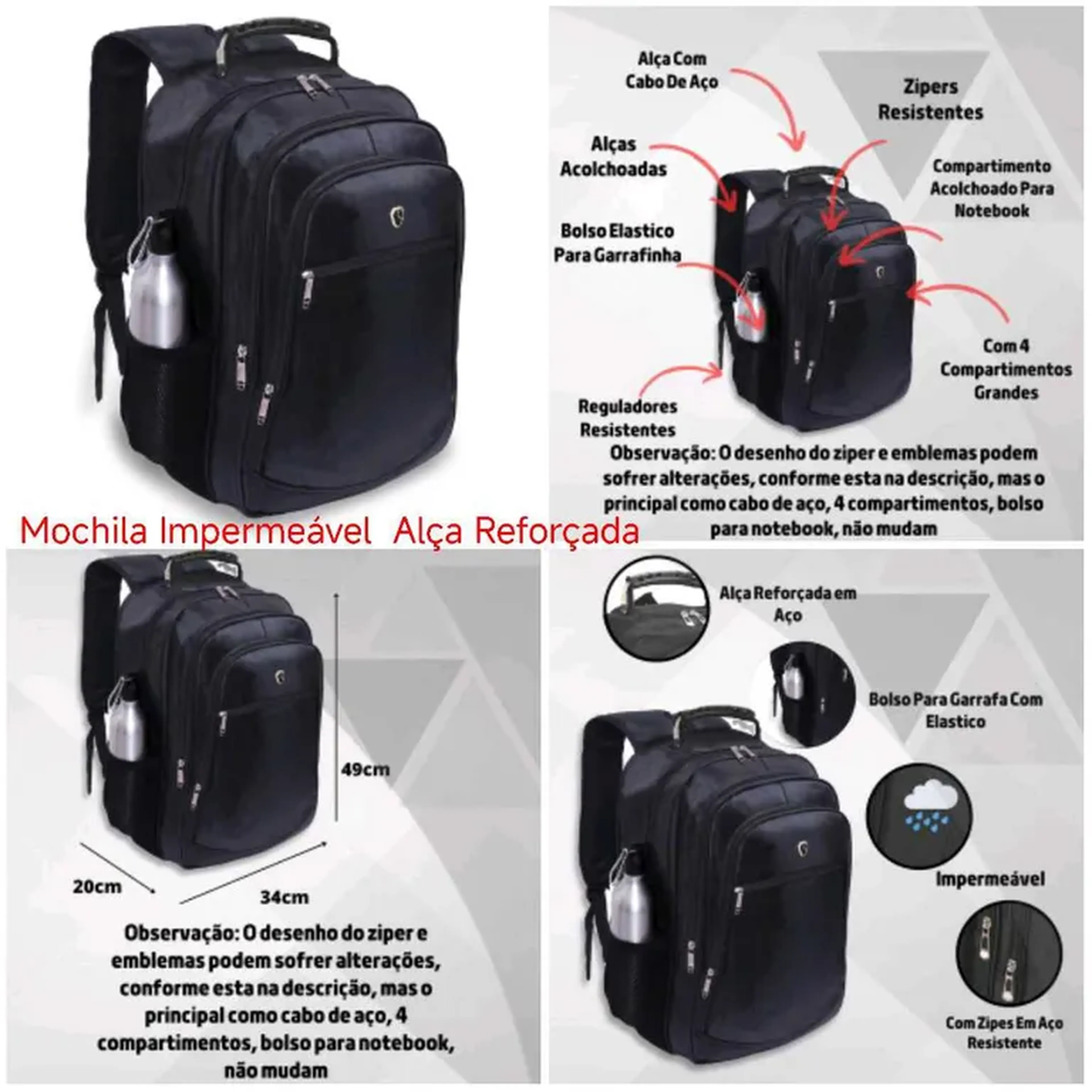 Mochila Impermeável Grande imagem