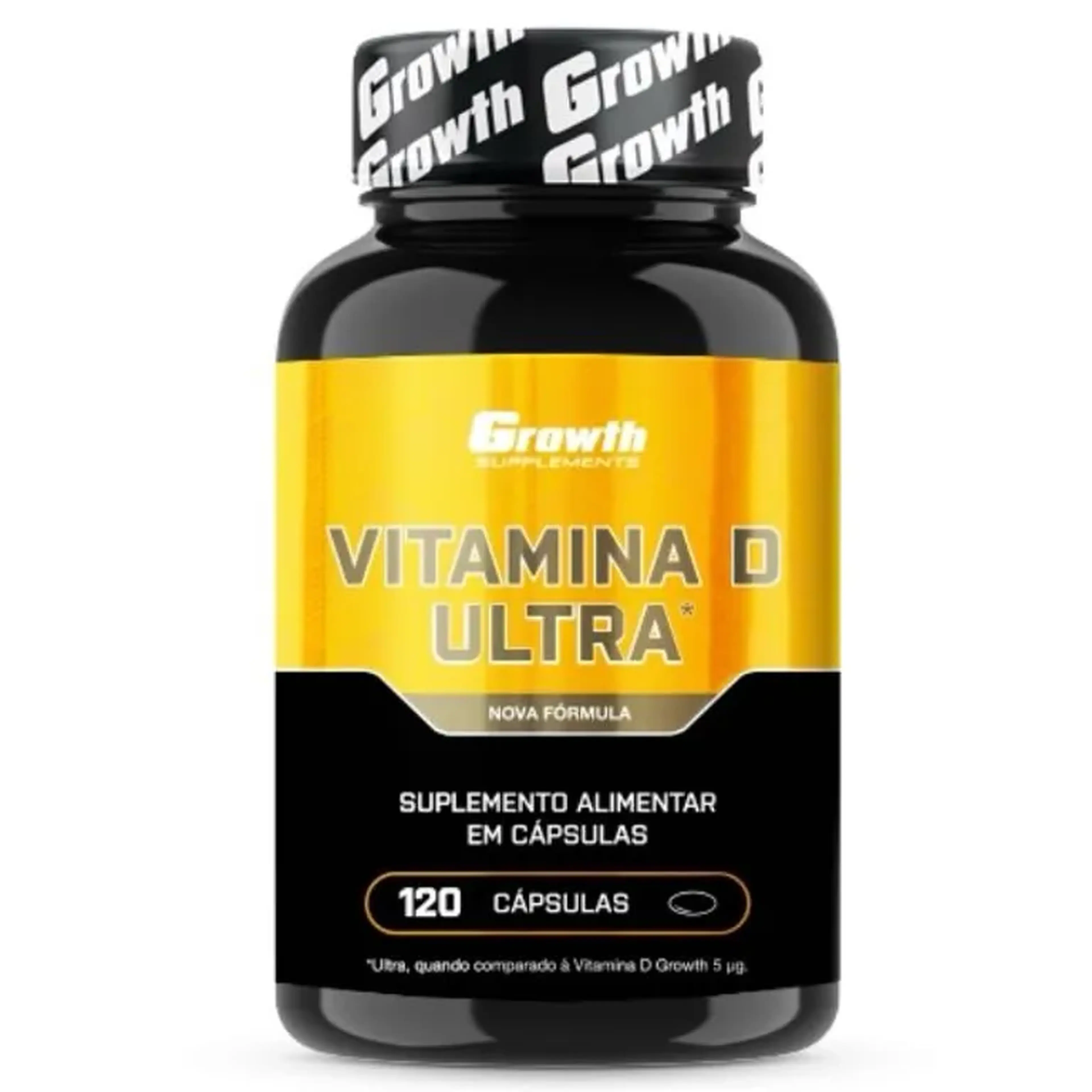 VITAMINA D ULTRA (2000UI) 120 CAPS - GROWTH SUPPLEMENTS imagem