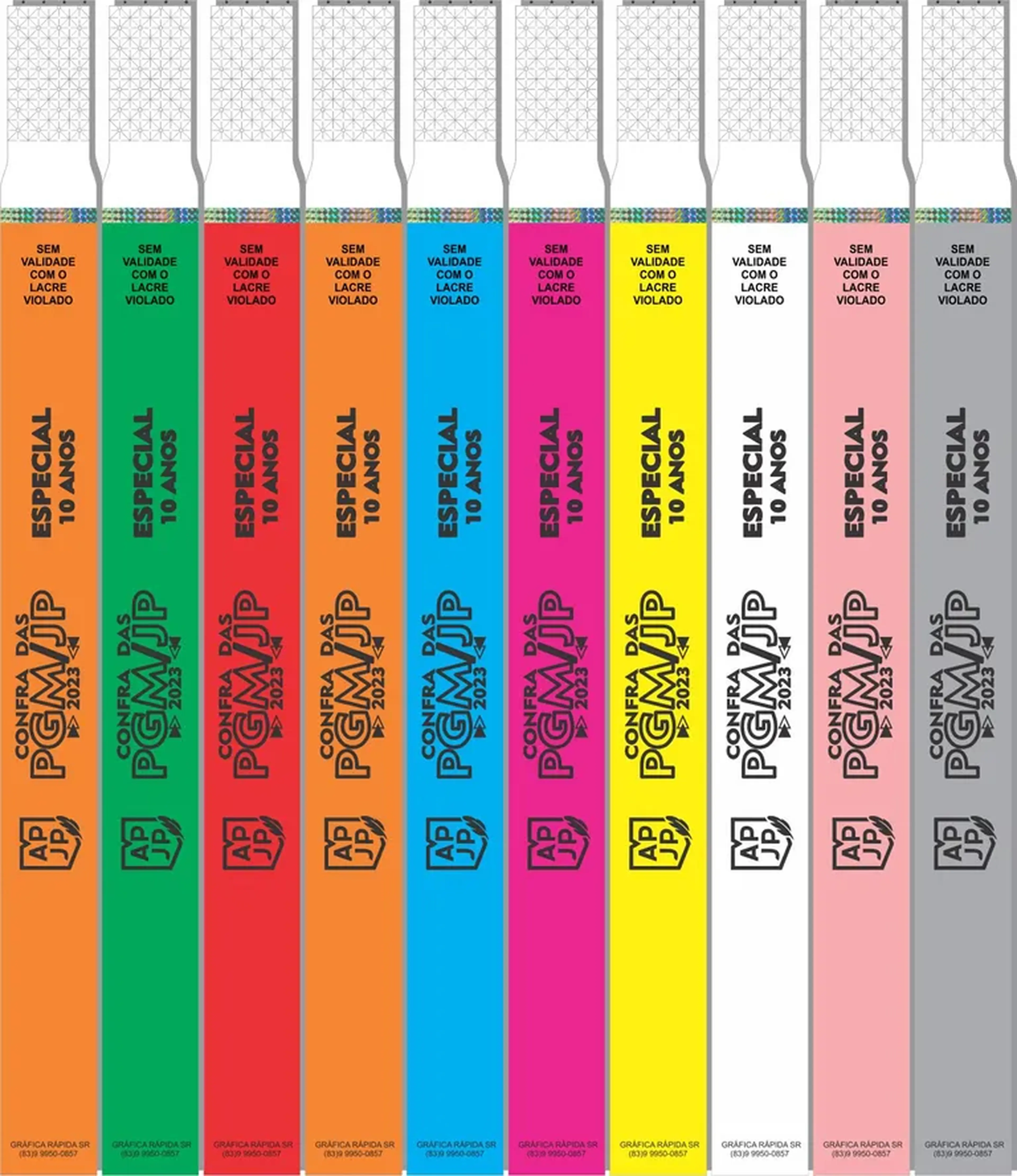 500 Pulseiras de Identificação Personalizada imagem