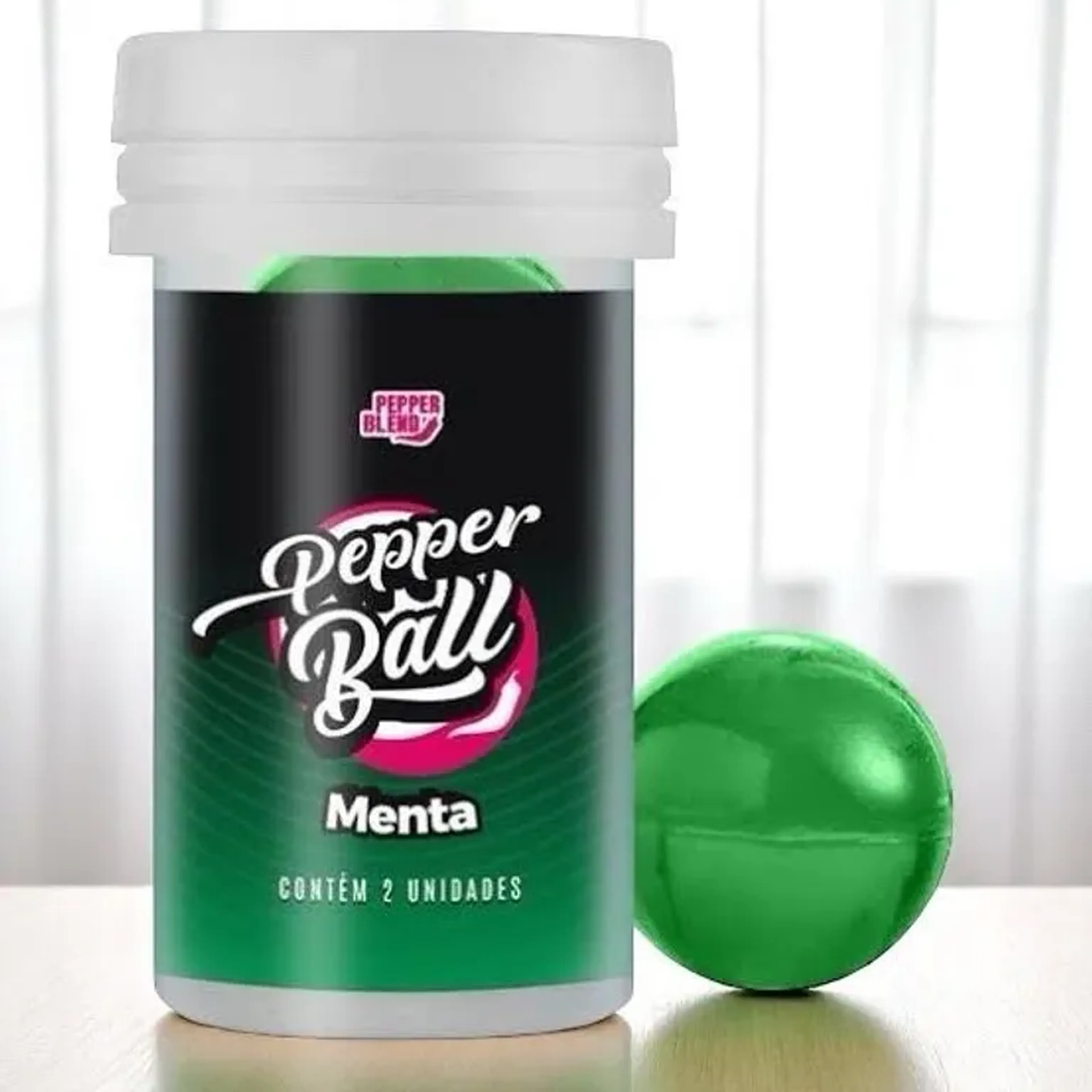 Bolinhas Explosivas Pepper Ball Menta C 2 Unidades Beijável imagem