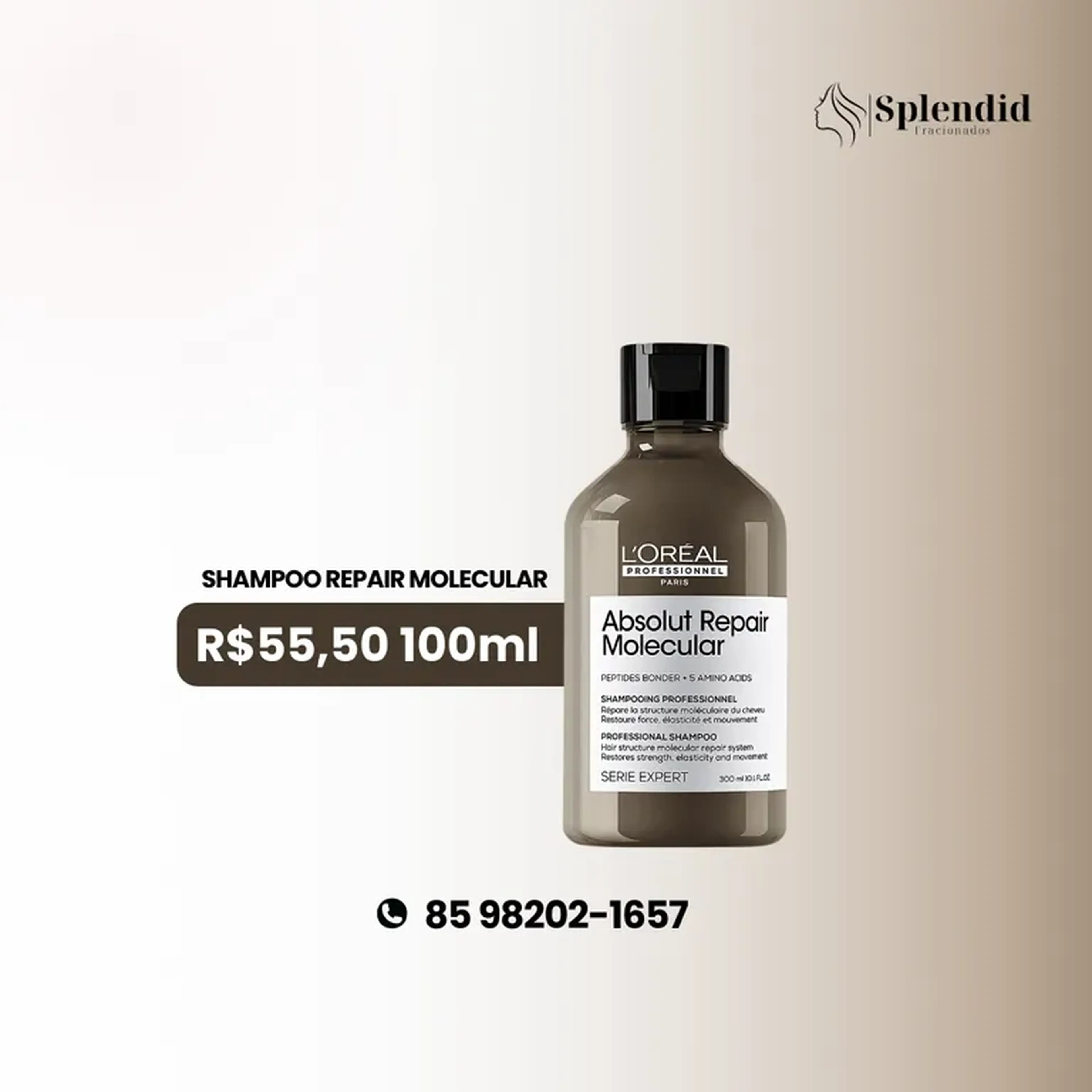 L’Oréal Molecular Shampoo fracionados imagem