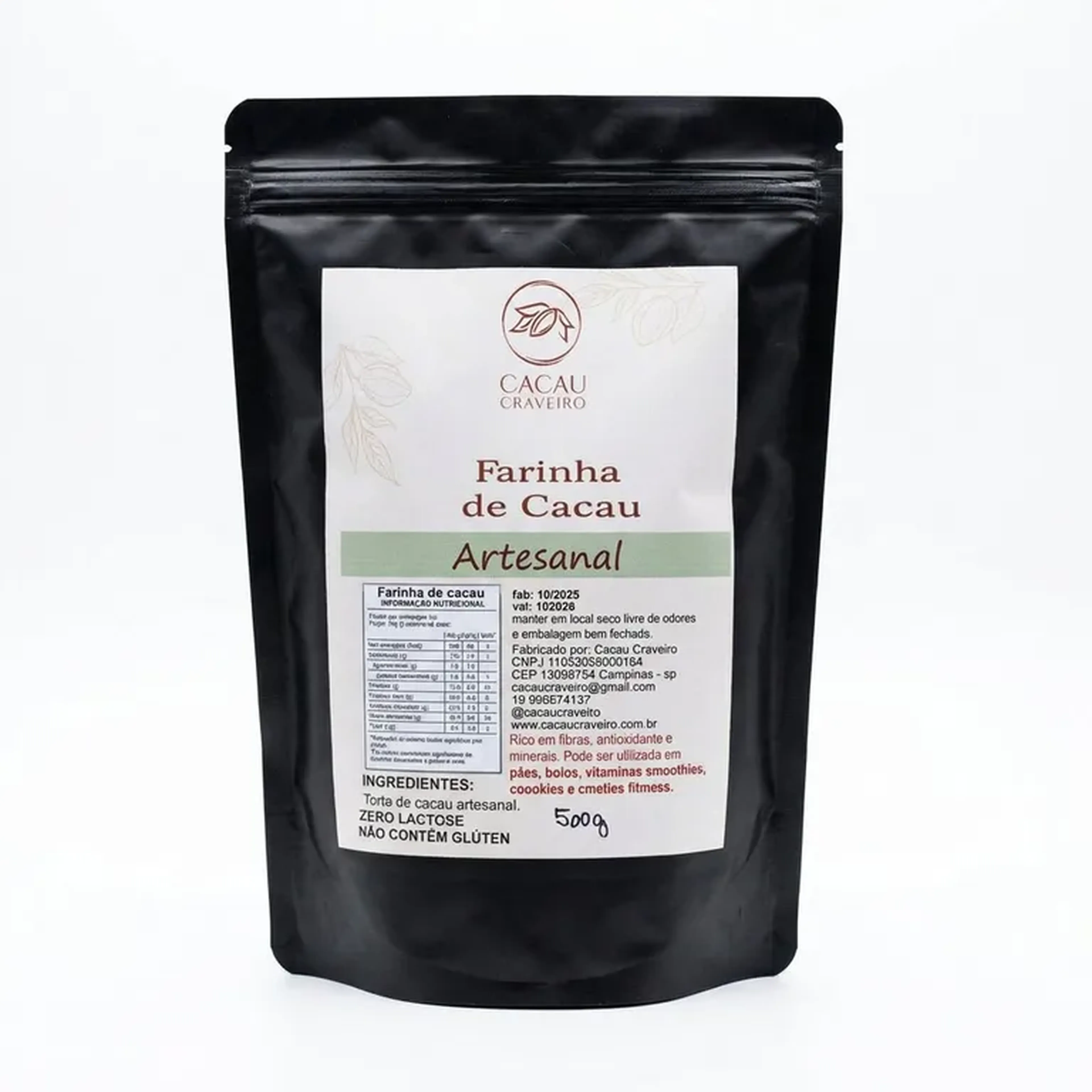 Farinha de cacau 100g imagem