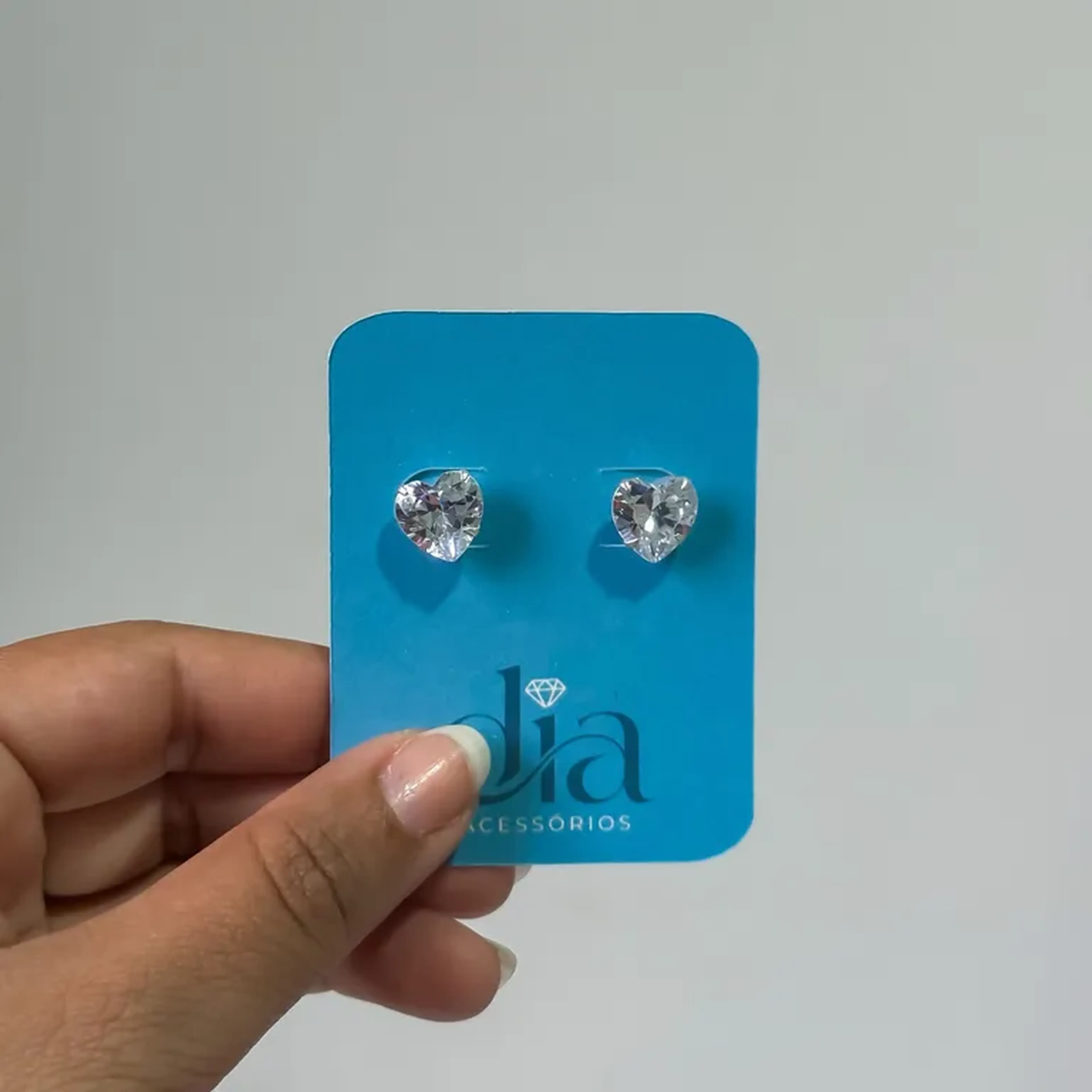 Brinco Ponto De Luz Coração imagem