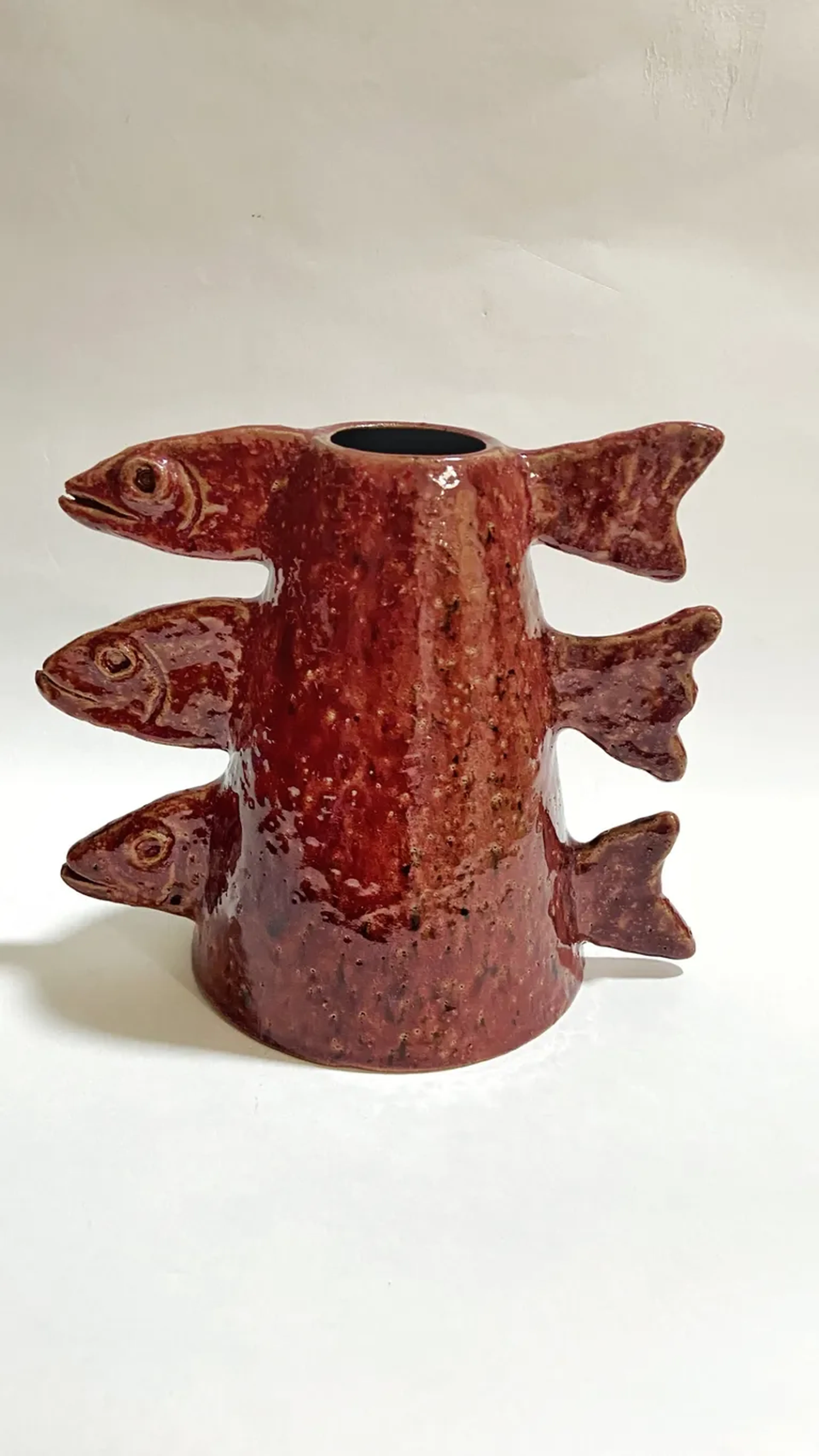 Vaso cardume vermelho imagem