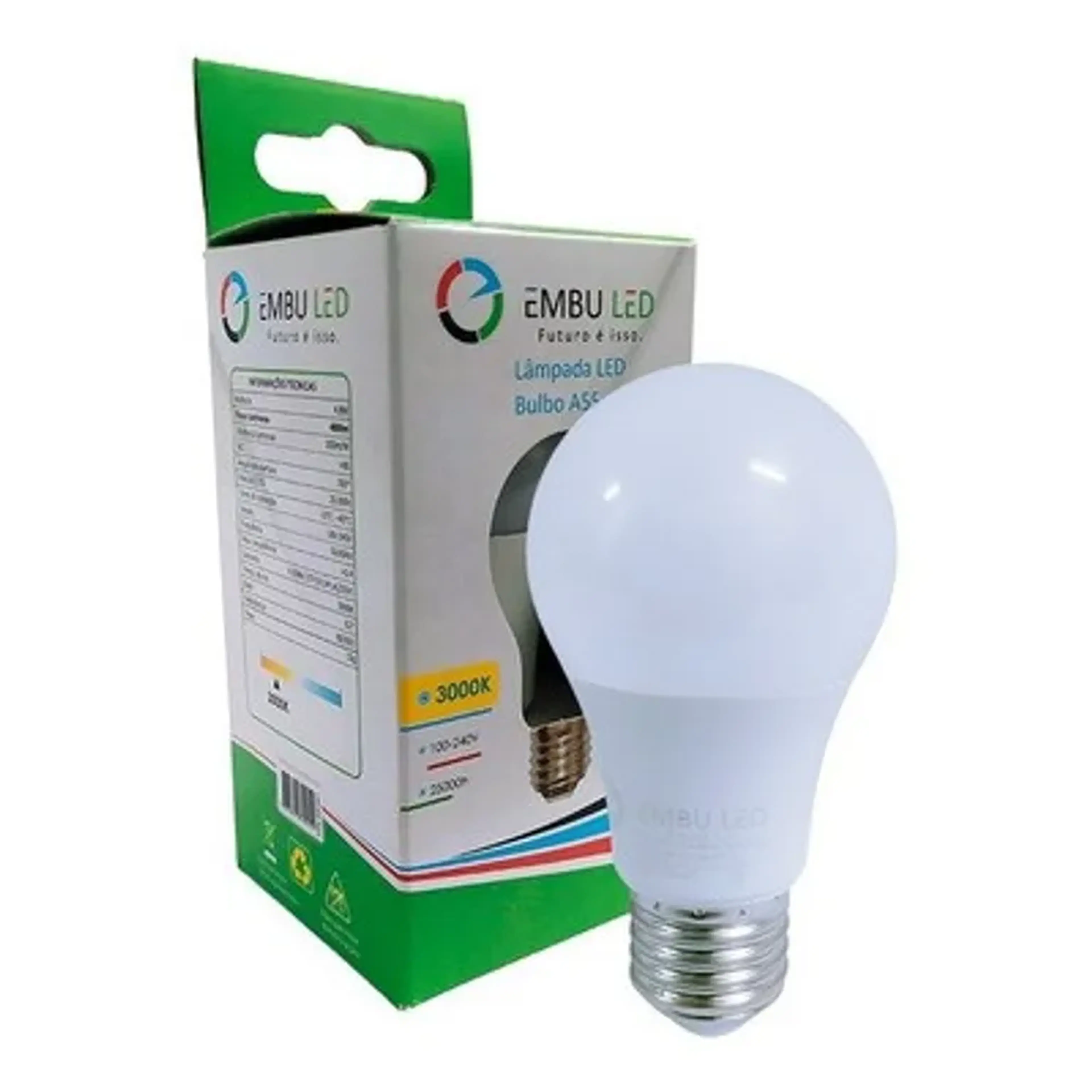 Lampada Embu Led Bulbo 9w 12V imagem