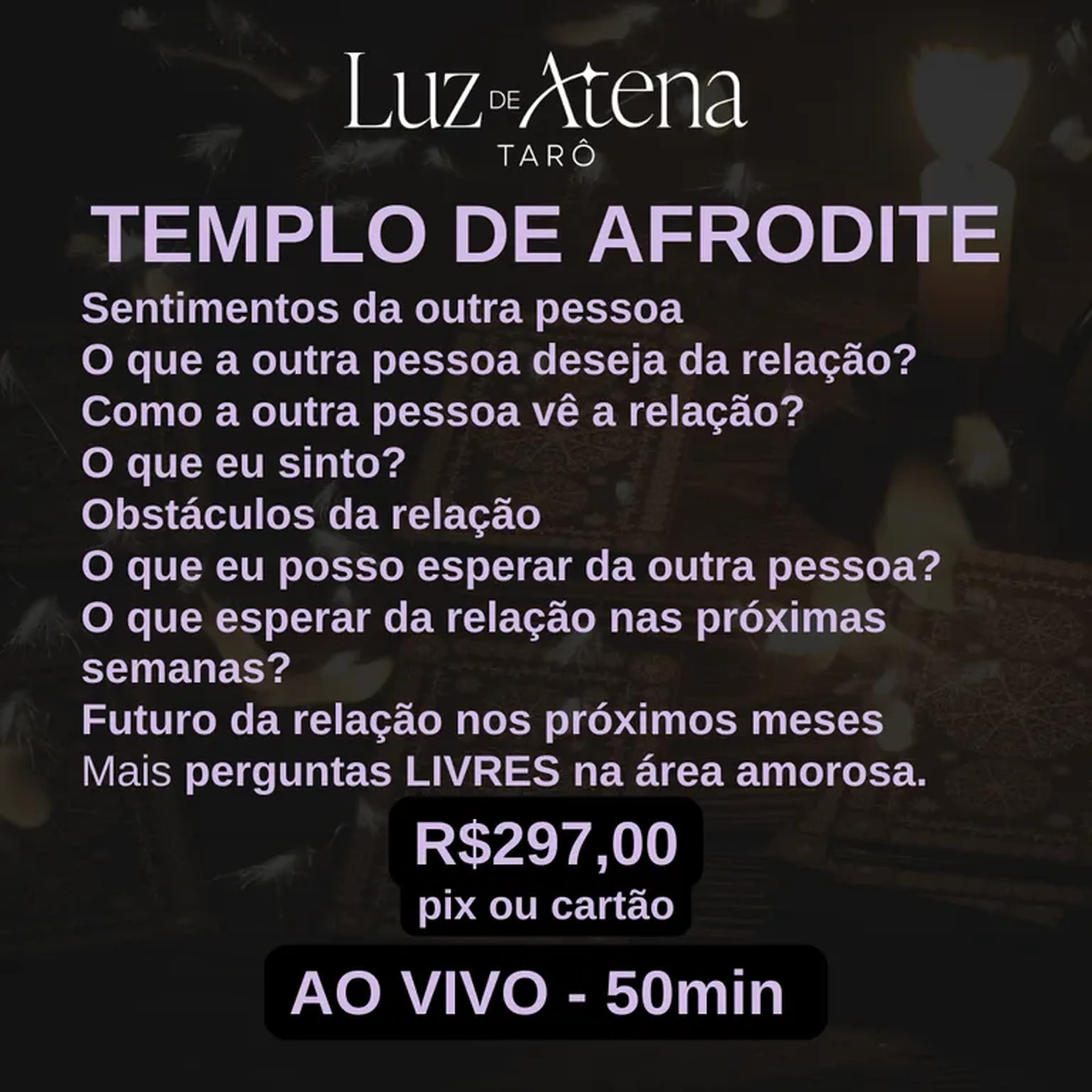 Templo de Afrodite AO VIVO (50min) imagem