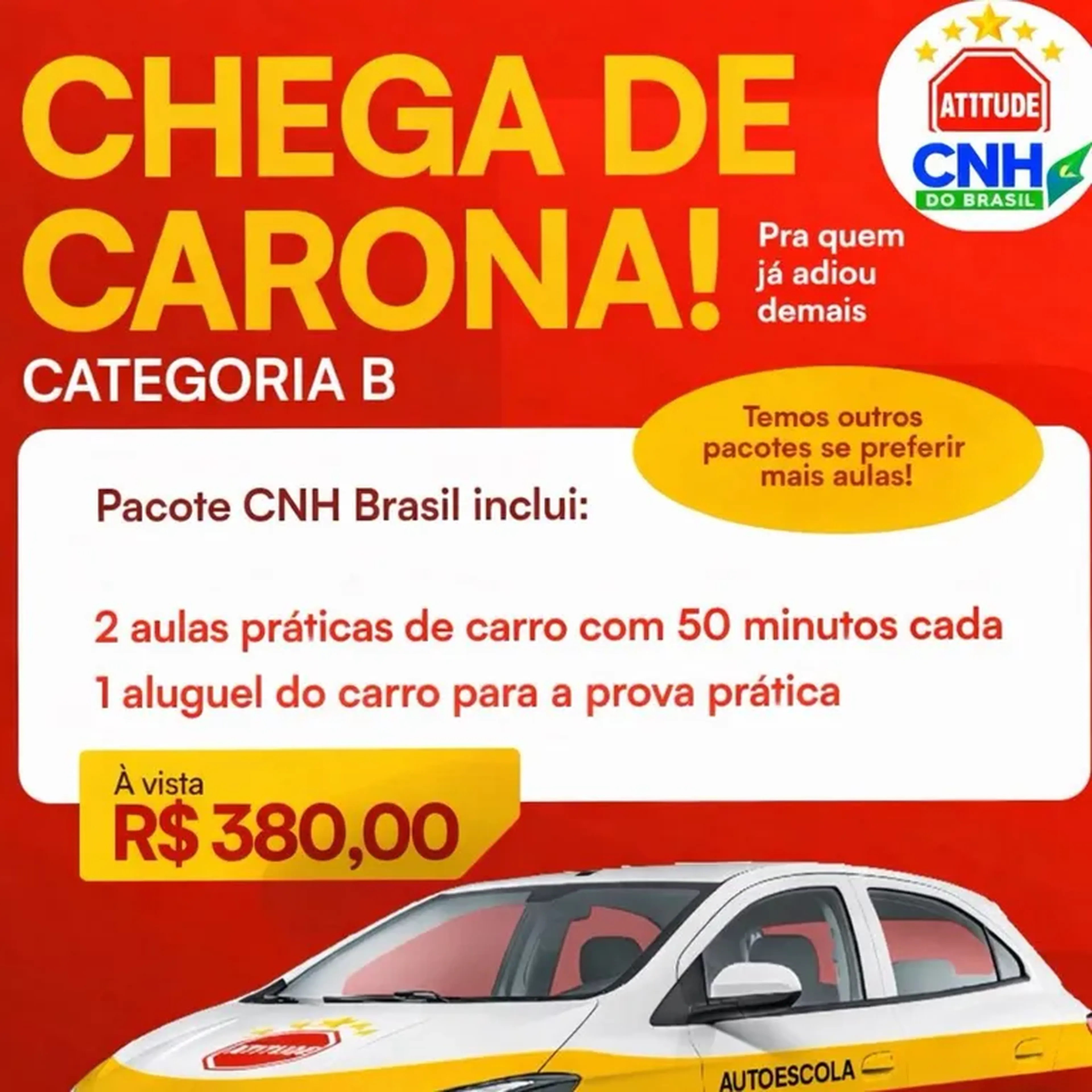 1ª HABILITAÇÃO CARRO - PACOTE BÁSICO imagem