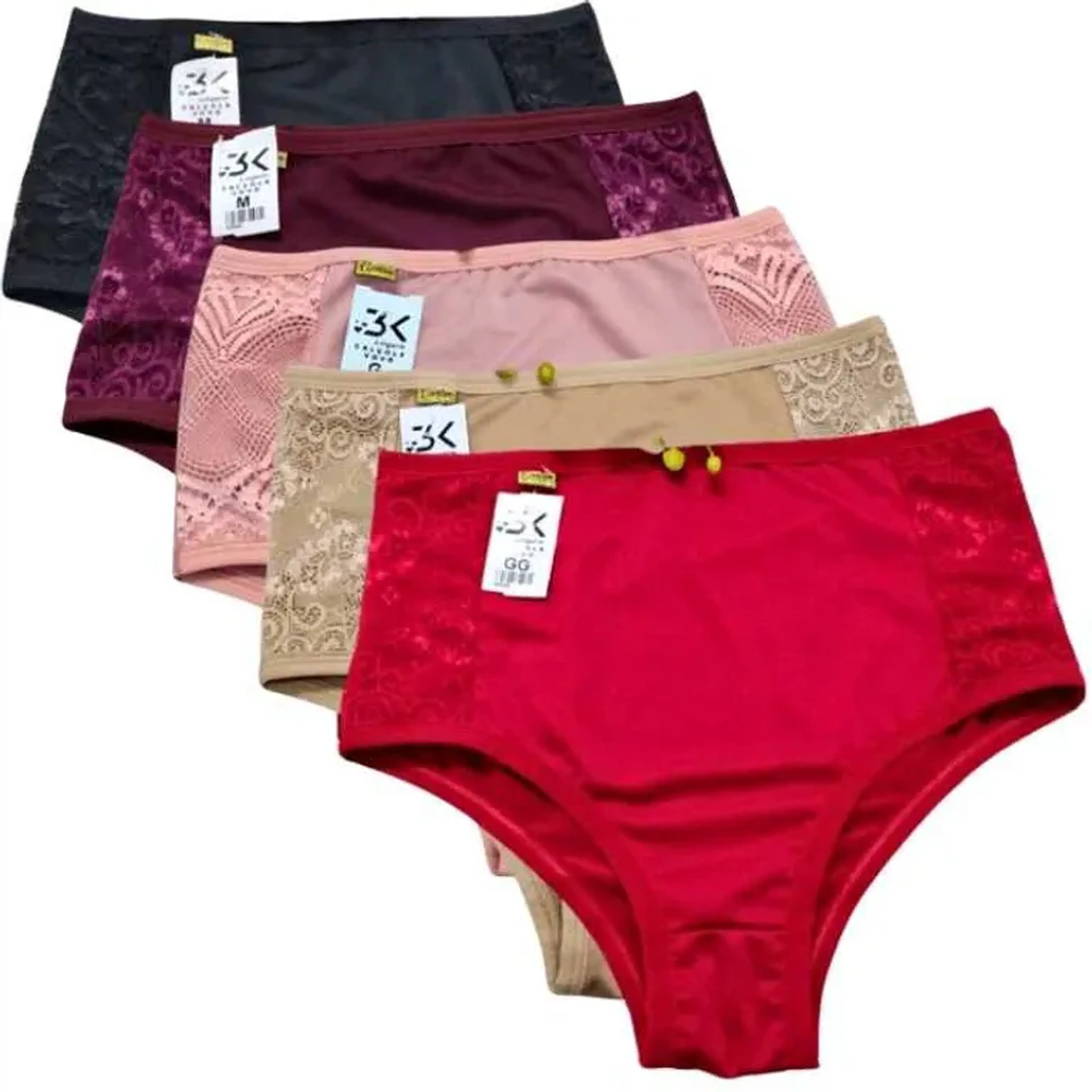 kit 04 Calcinhas Calçola Conforto Hot cores aleatória imagem