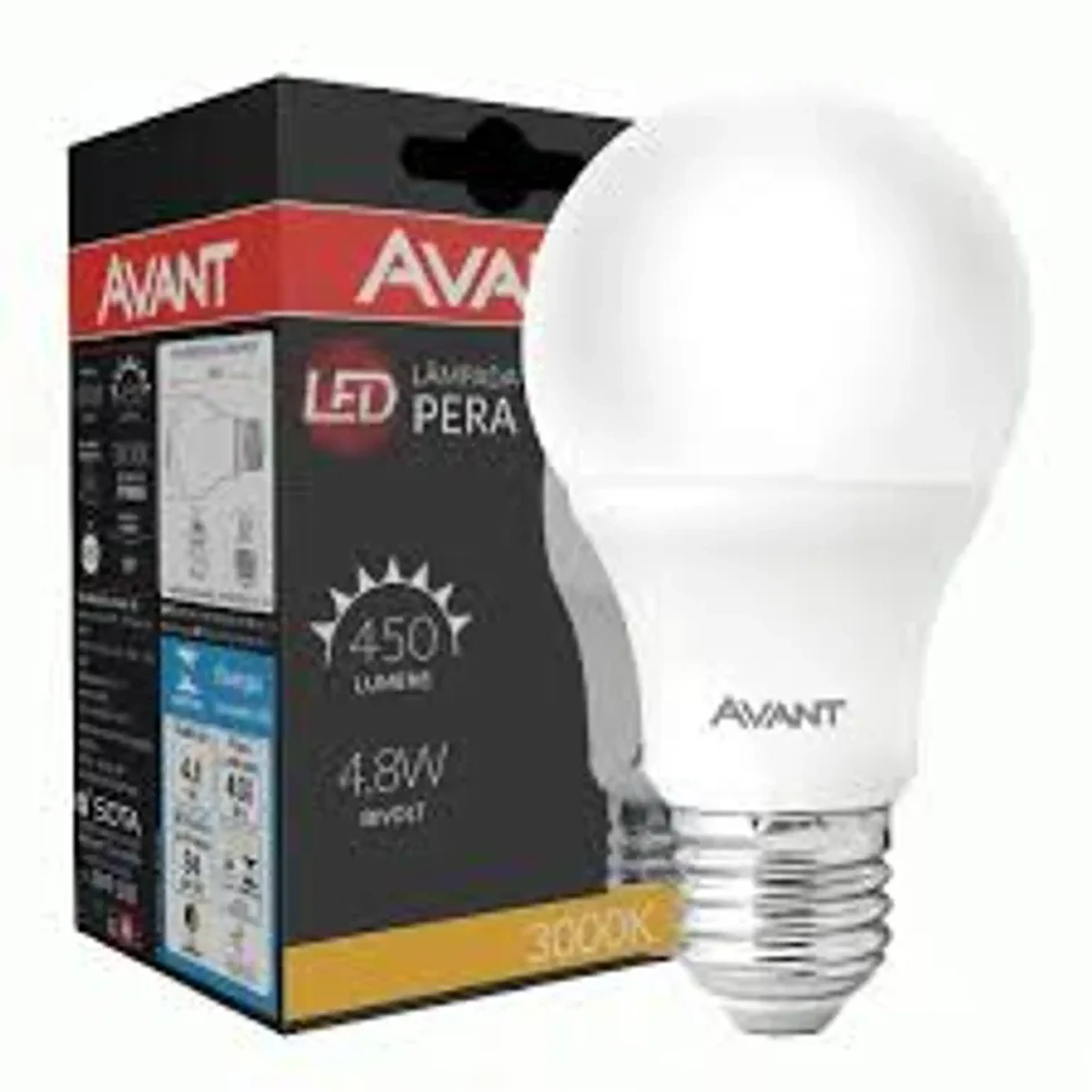 Lâmpada Led Bulbo 4,8w 3000k Avant imagem