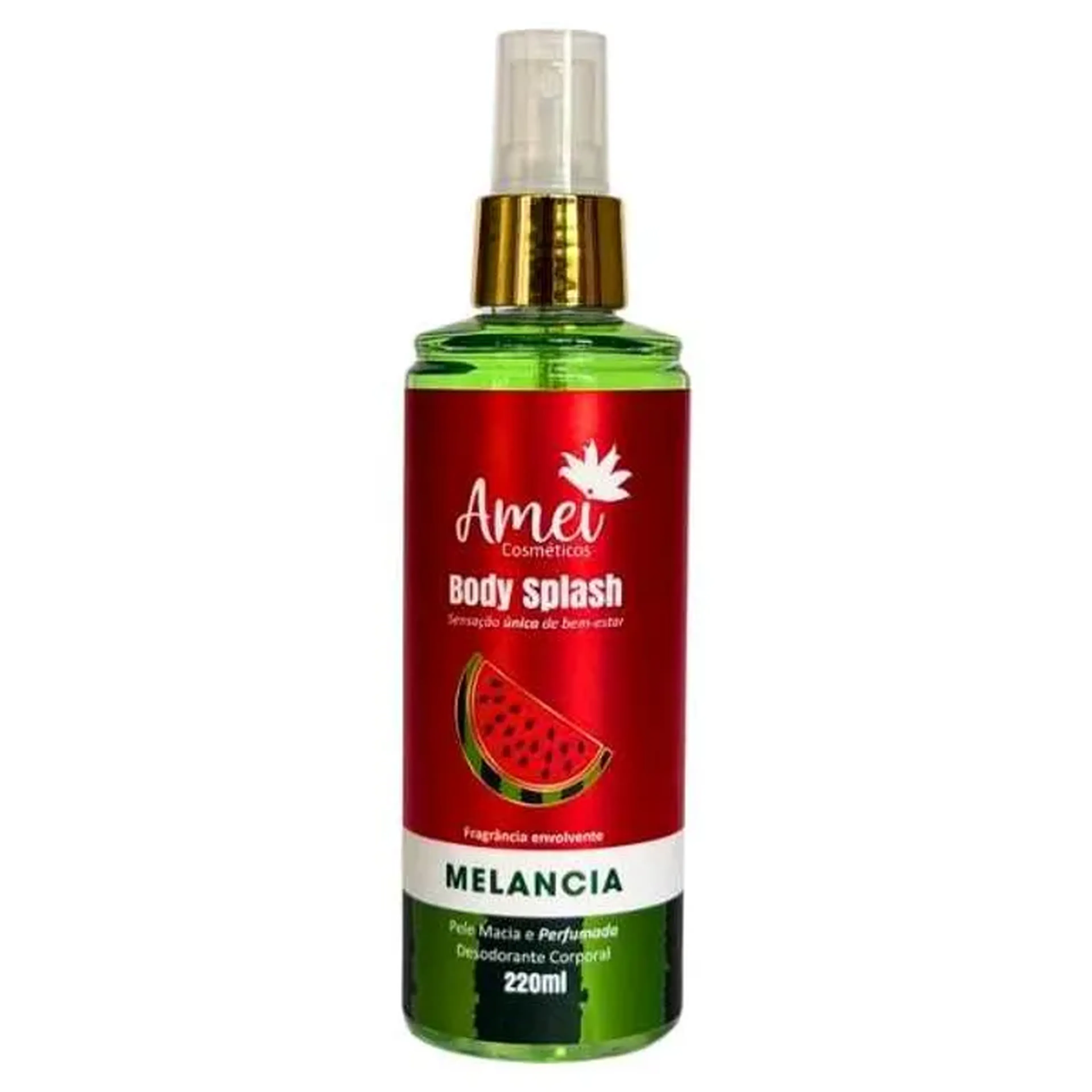 Body Splash Melancia Amei Cosméticos 220ml imagem
